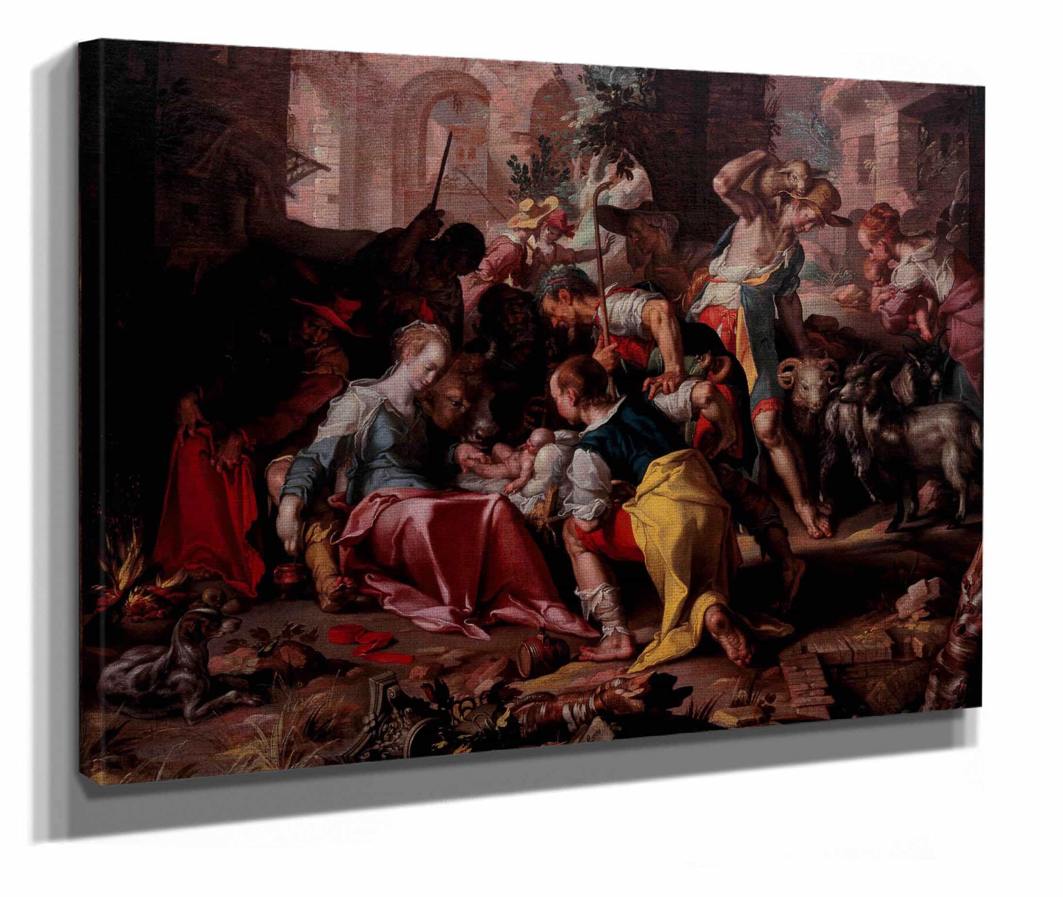 The Adoration Of The Shepherds by Joachim Wtewael