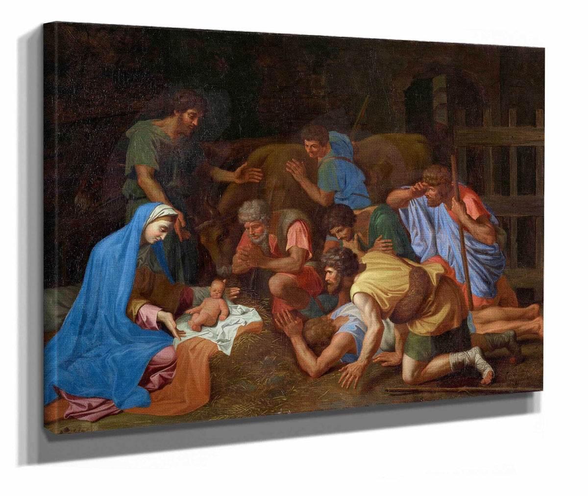 The Adoration Of The Shepherds by Nicolas Poussin