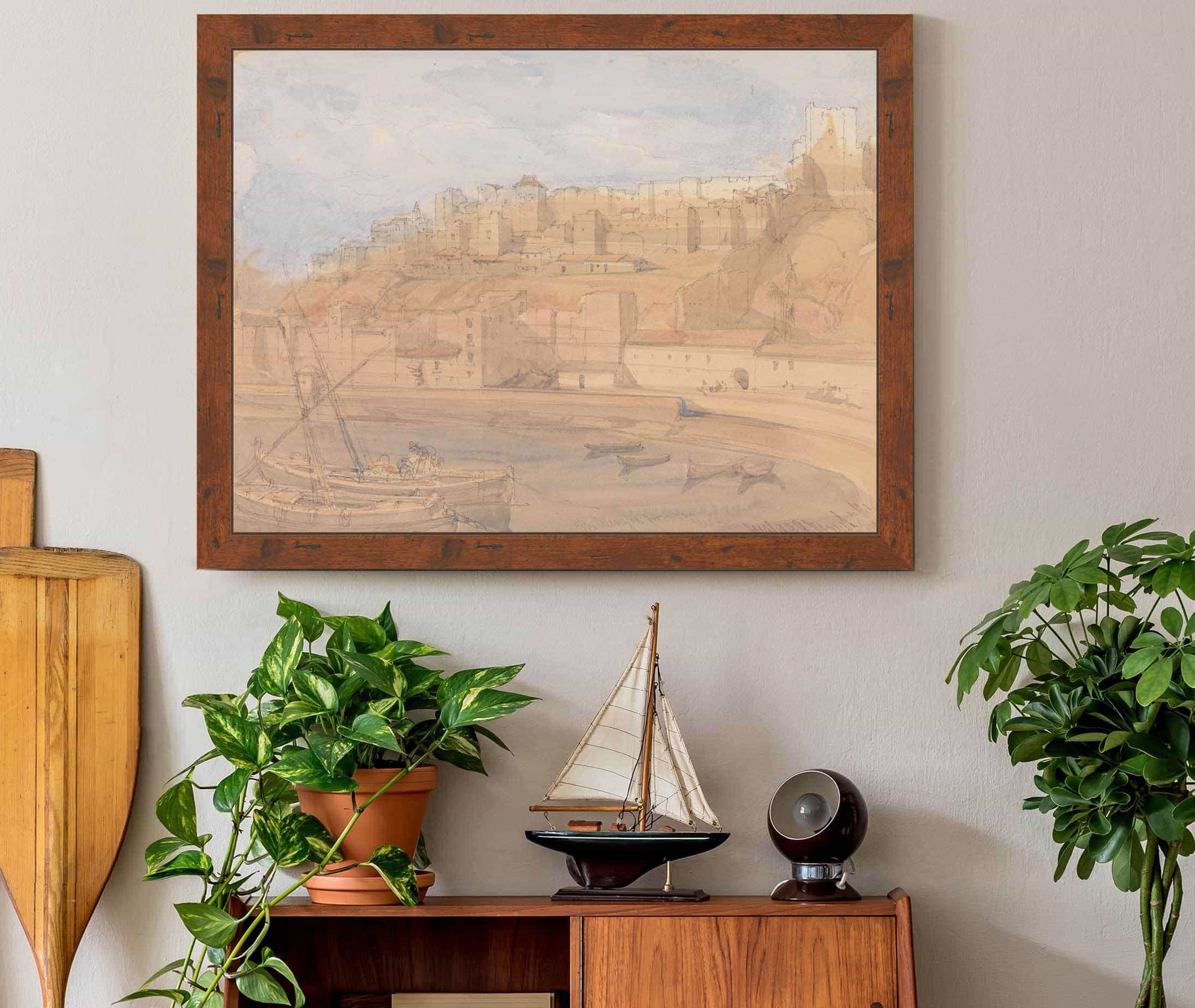 The Alcazaba From The Mole Malaga by David Roberts