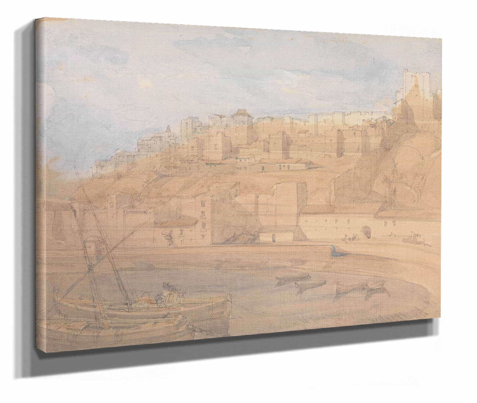 The Alcazaba From The Mole Malaga by David Roberts