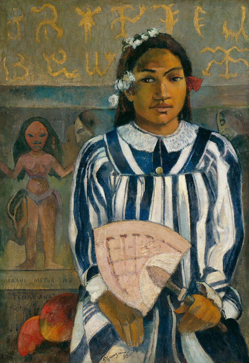 The Ancestors Of Tehamana Or Tehamana Has Many Parents Merahi Metua No Tehamana by Paul Gauguin