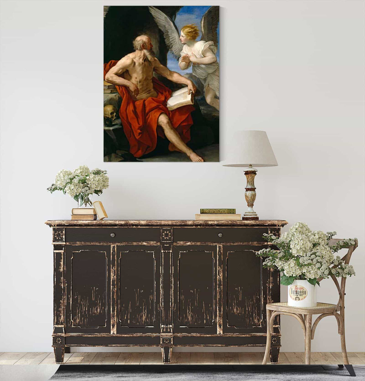 The Angel Appearing To St Jerome by Guido Reni