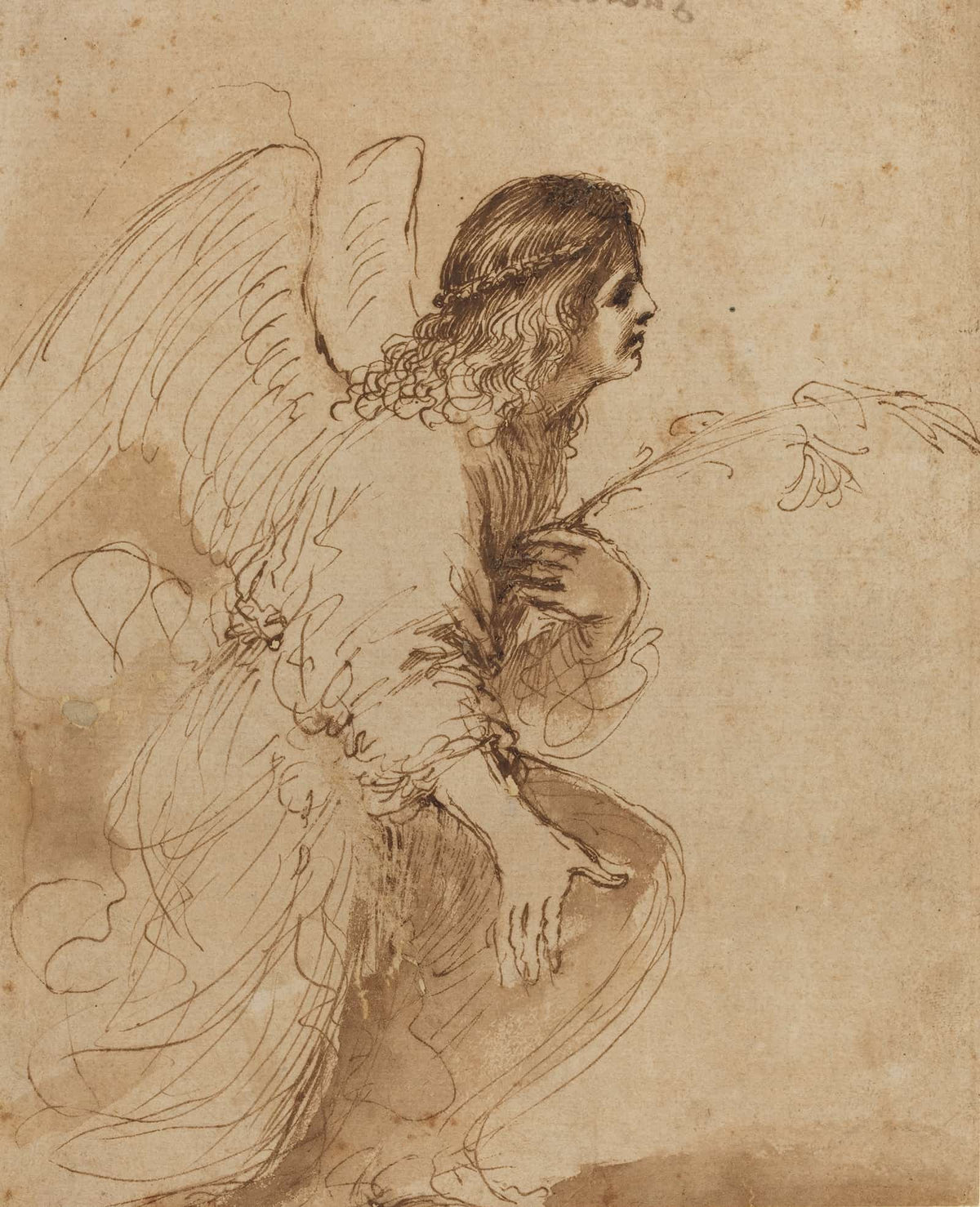 The Angel Of The Annunciation by Guercino