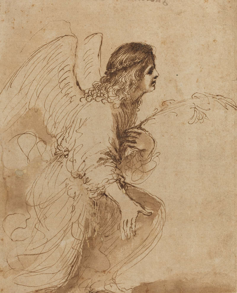 The Angel Of The Annunciation by Guercino