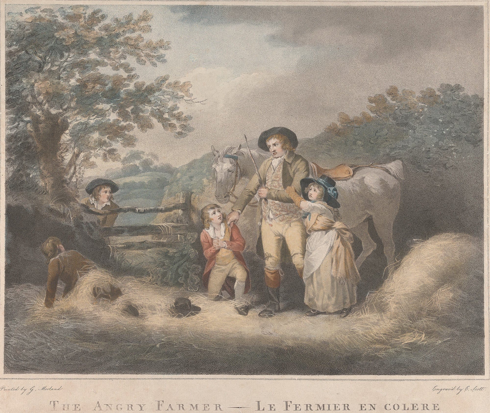 The Angry Farmer by George Morland