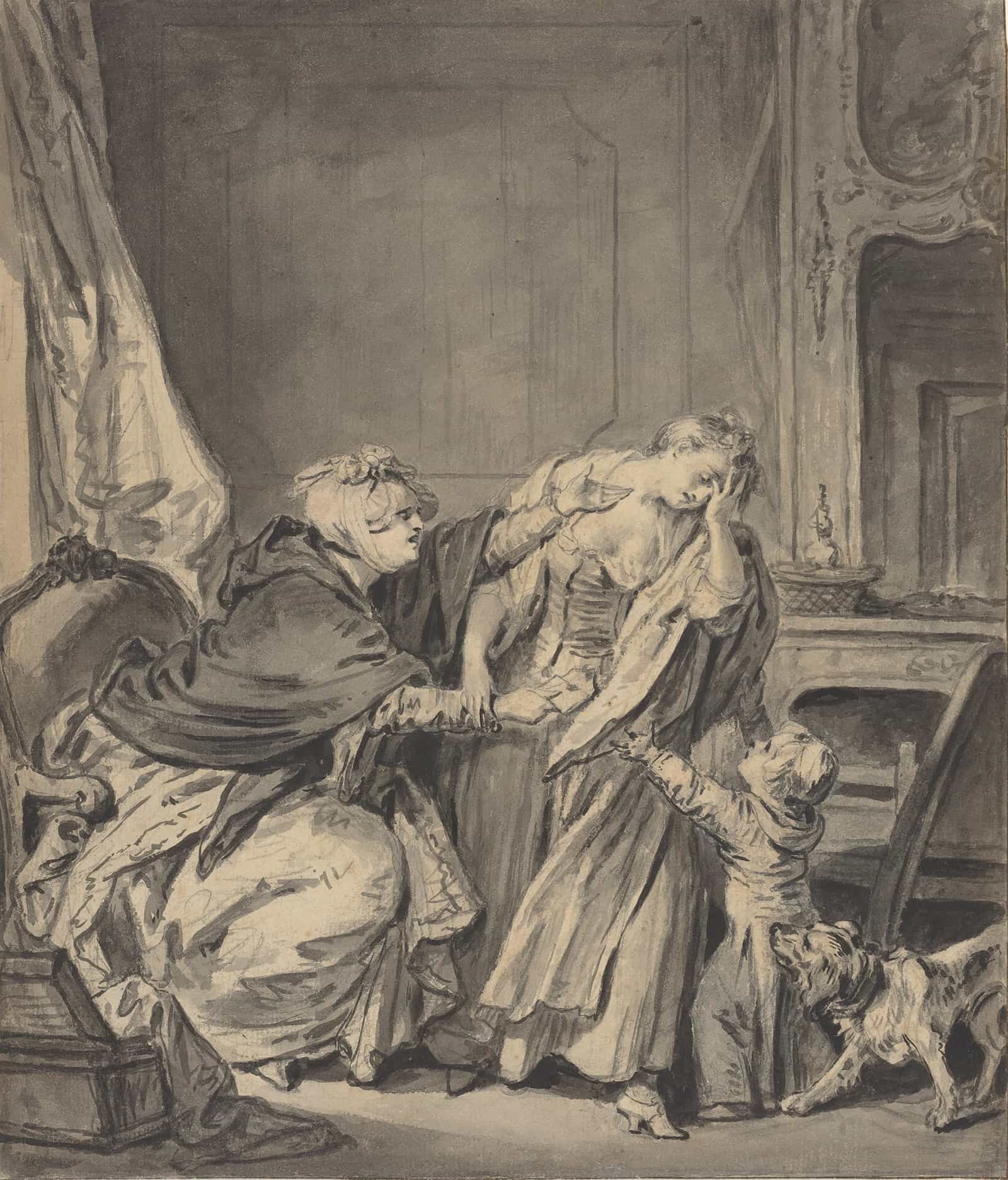 The Angry Mother by Jean Baptiste Greuze