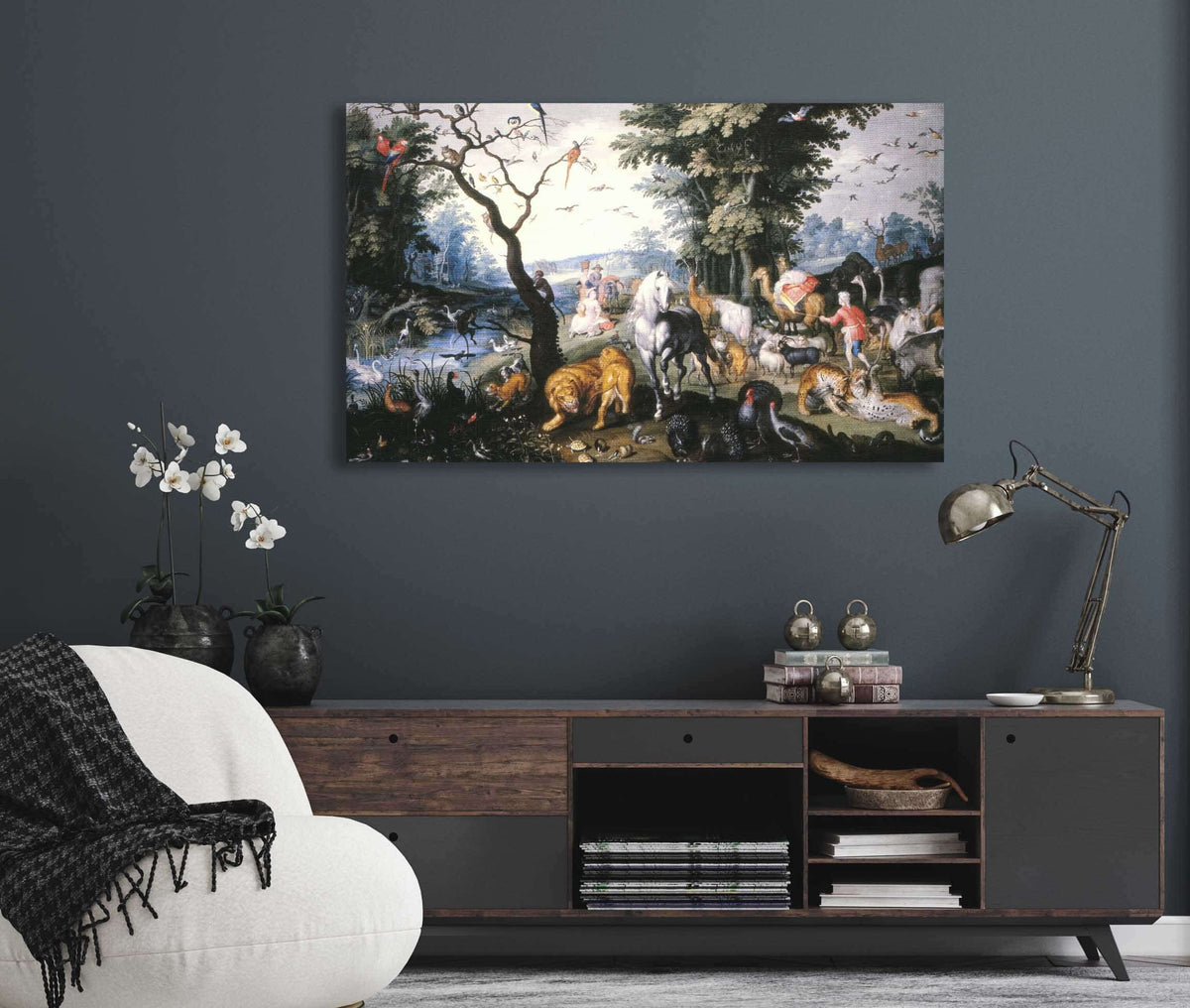 The Animals Entering Noah`S Ark by Jan Brueghel The Younger