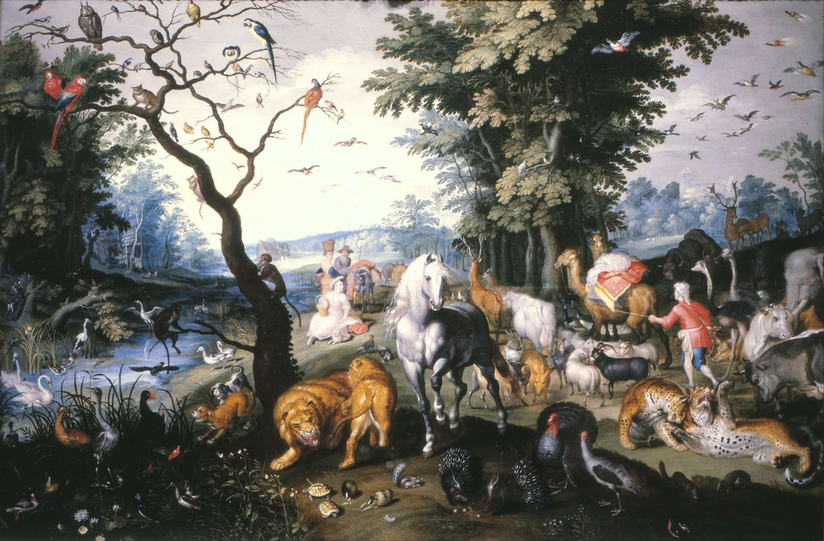 The Animals Entering Noah`S Ark by Jan Brueghel The Younger