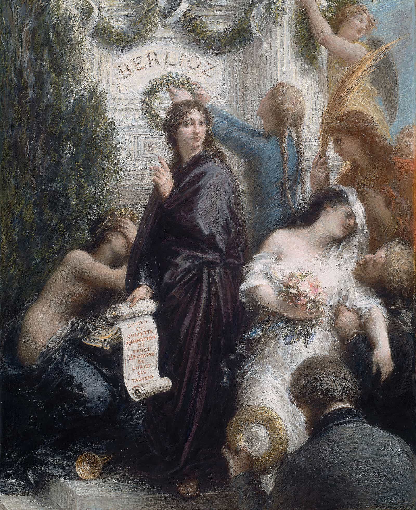 The Anniversary Homage To Hector Berlioz by Henri Fantin Latour