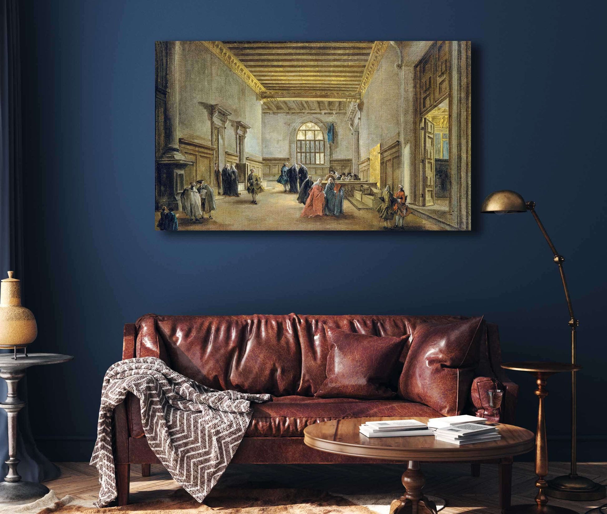 The Antechamber Of The Sala Del Maggior Consiglio   by Francesco Guardi