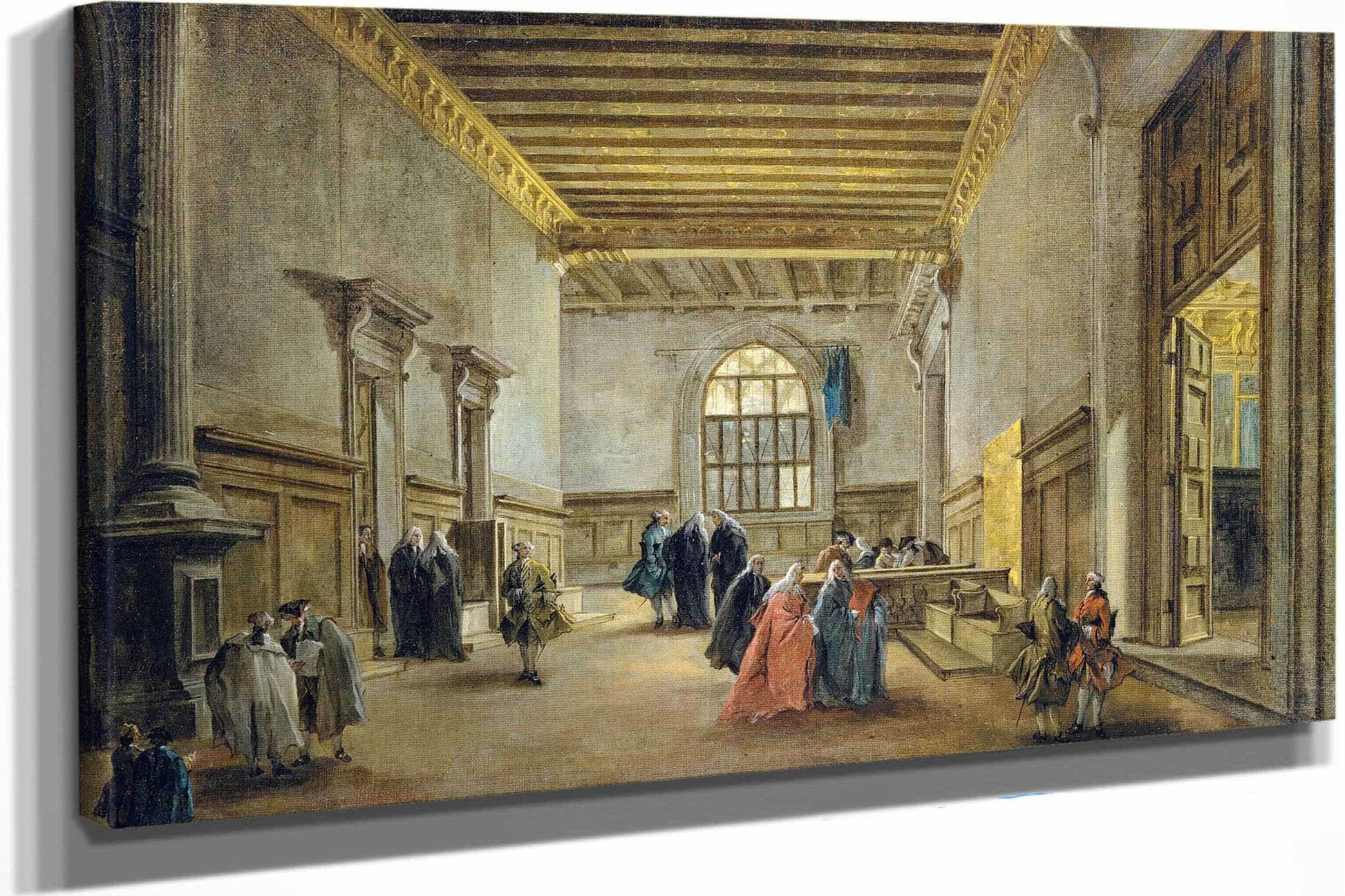 The Antechamber Of The Sala Del Maggior Consiglio   by Francesco Guardi