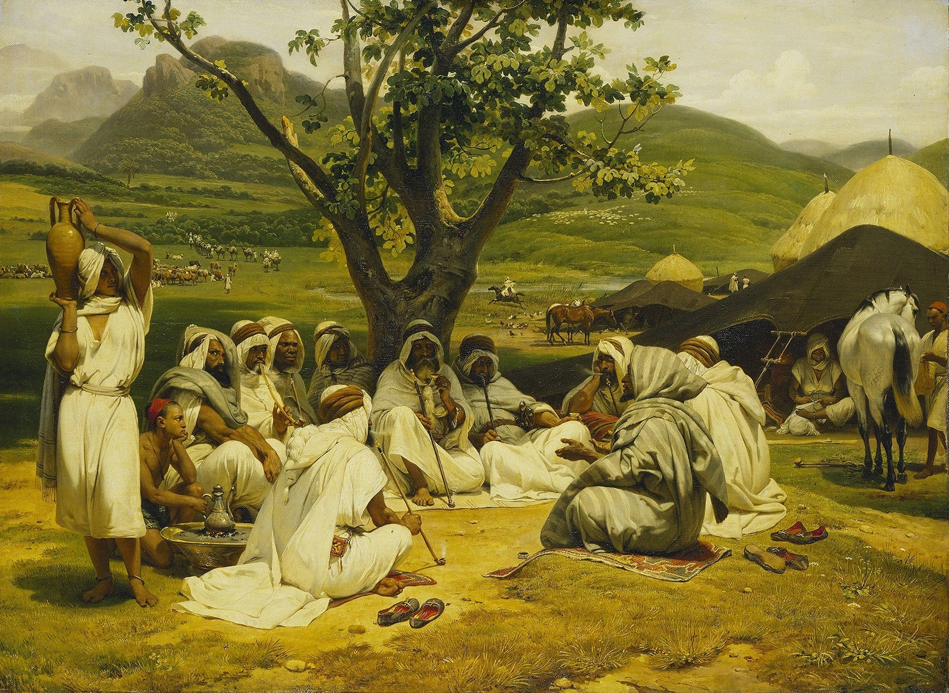 The Arab Tale Teller by Horace Vernet