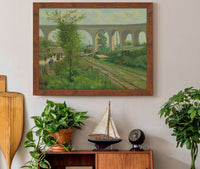 The Arcueil Aqueduct At Sceaux Railroad Crossing by Armand Guillaumin