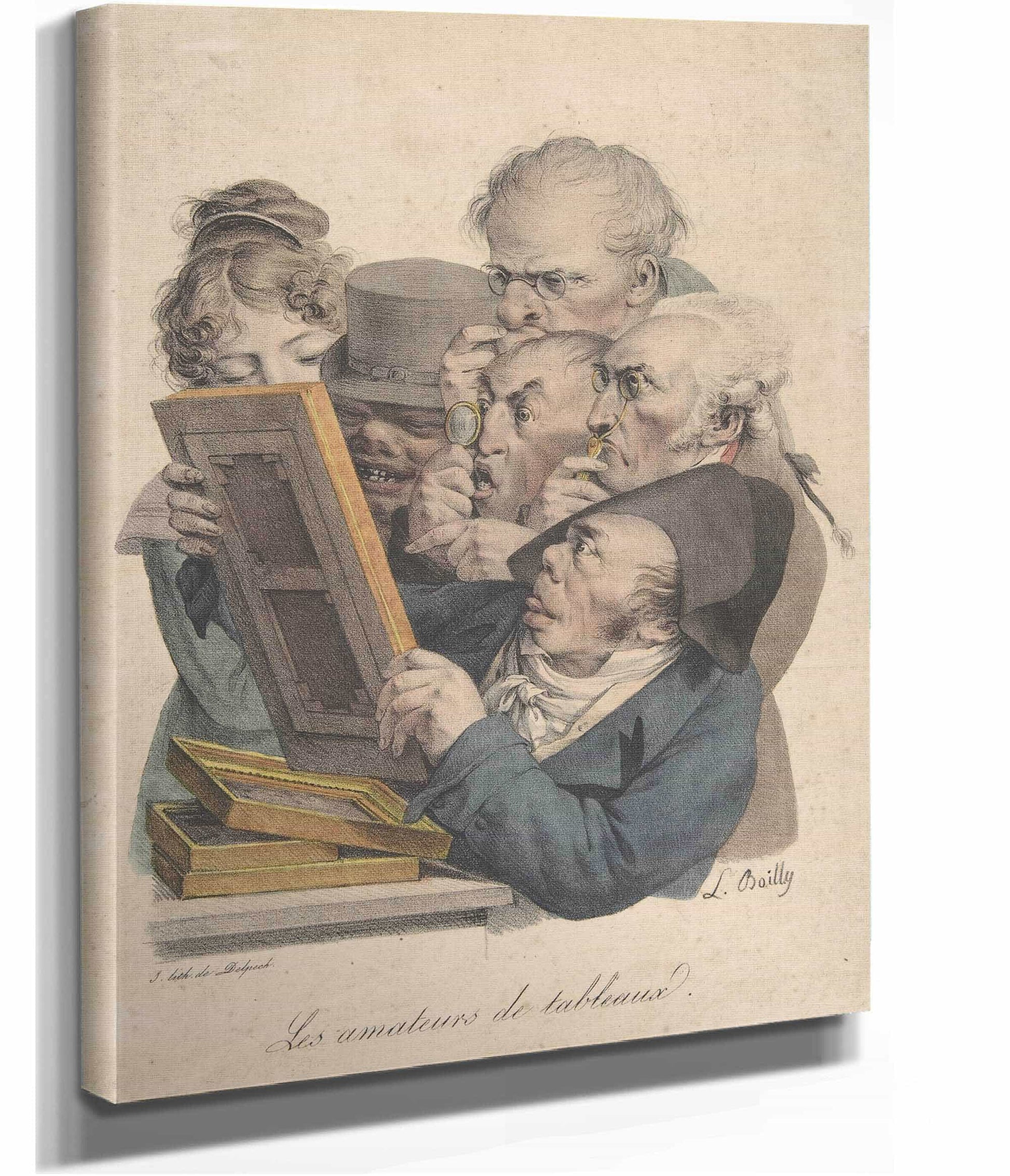 The Art Connoisseurs   by Louis Leopold Boilly
