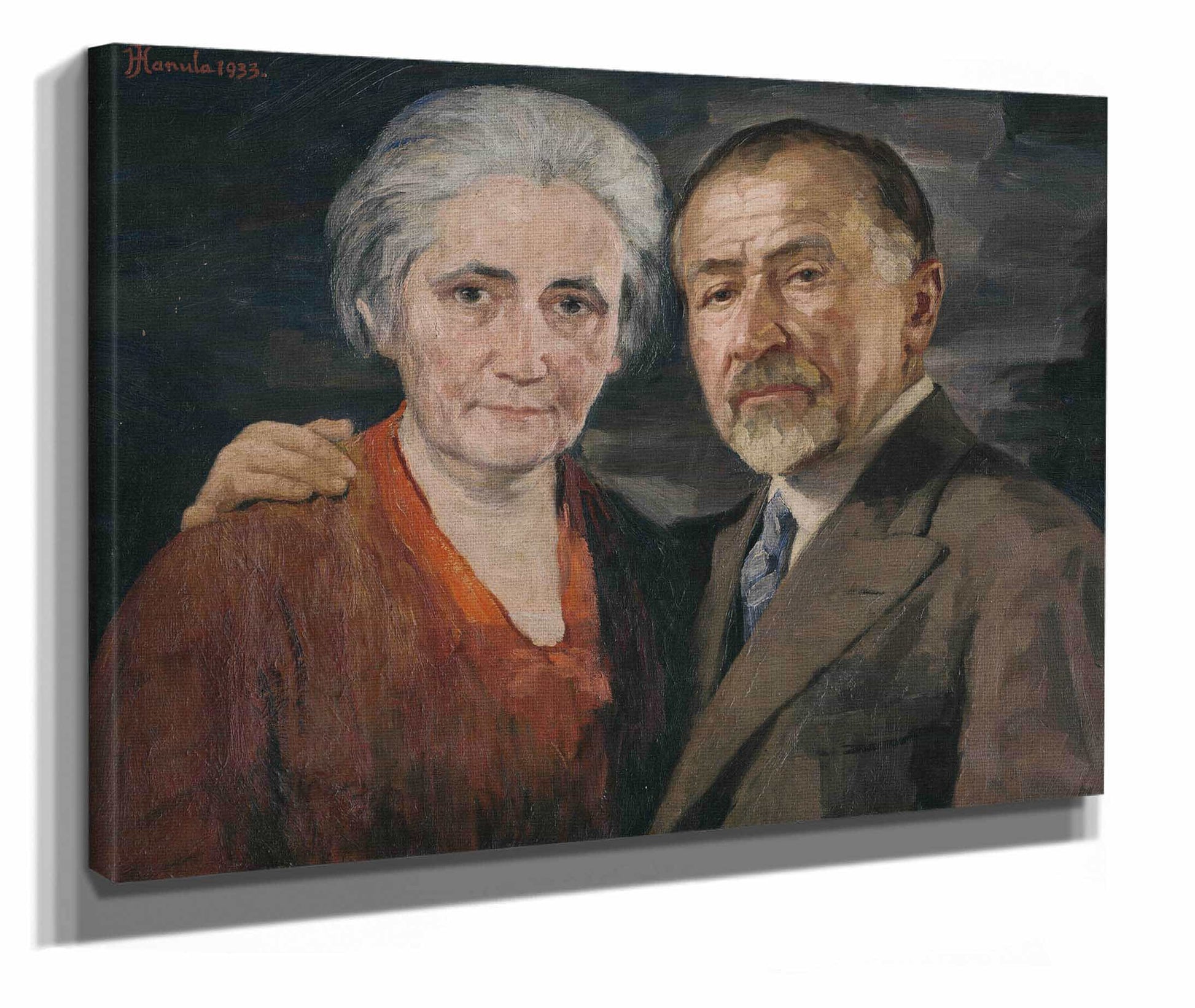 The Artist With His Wife by Jozef Hanula