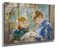 The Artists Daughter Julie With Her Nanny by Berthe Morisot