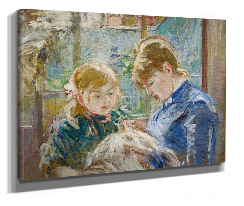 The Artists Daughter Julie With Her Nanny by Berthe Morisot