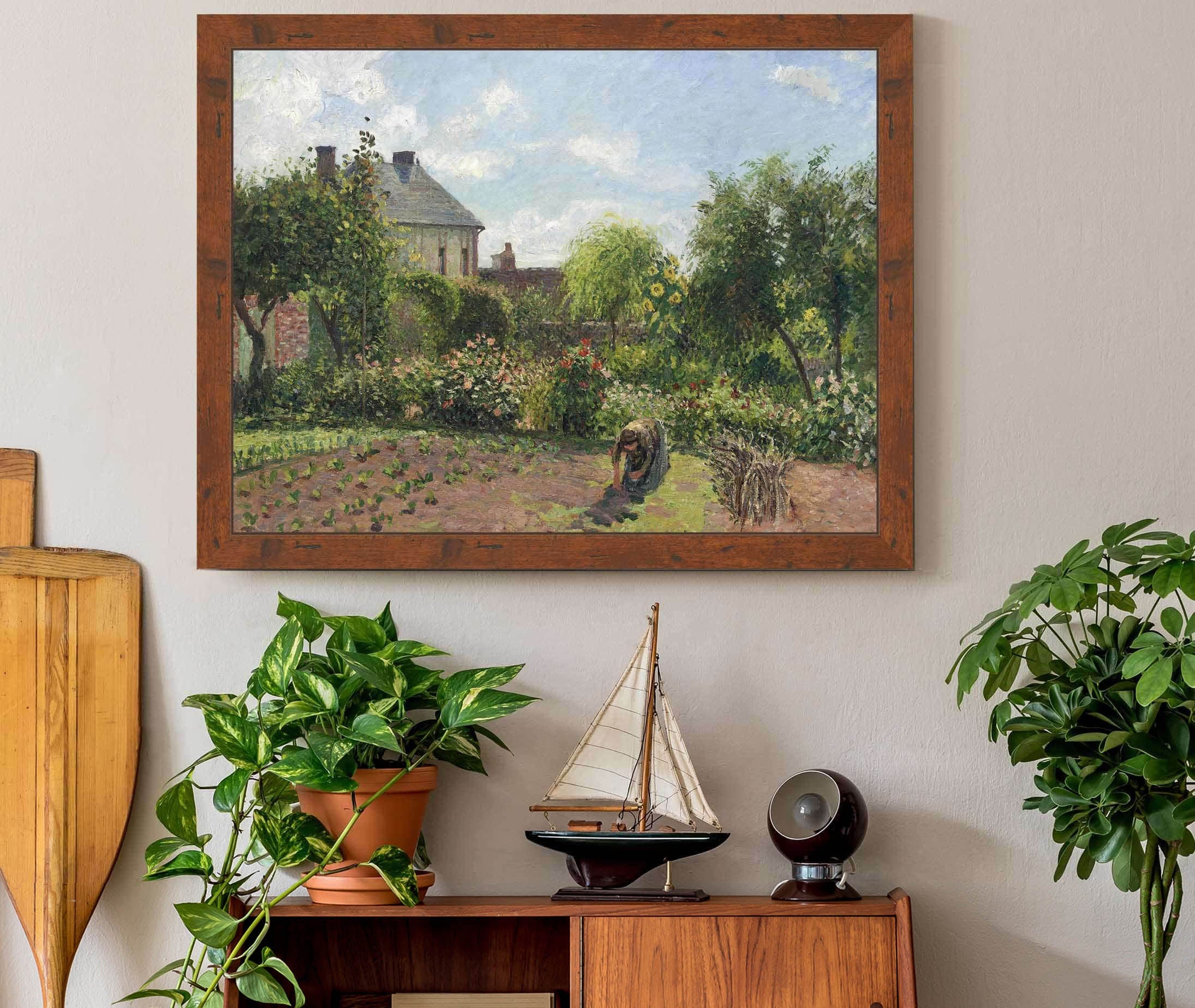 The Artists Garden At Eragny by Camille Pissarro