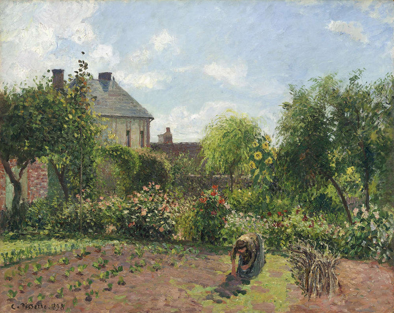The Artists Garden At Eragny by Camille Pissarro