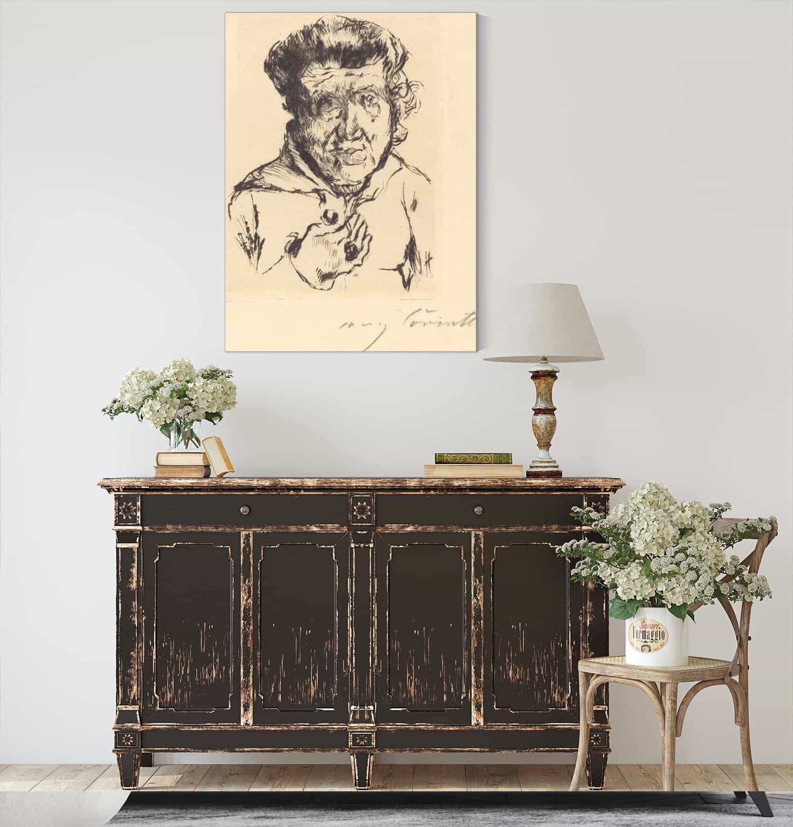 The Artists Mother In Law Des Kunstlers Schwiegermutter by Lovis Corinth