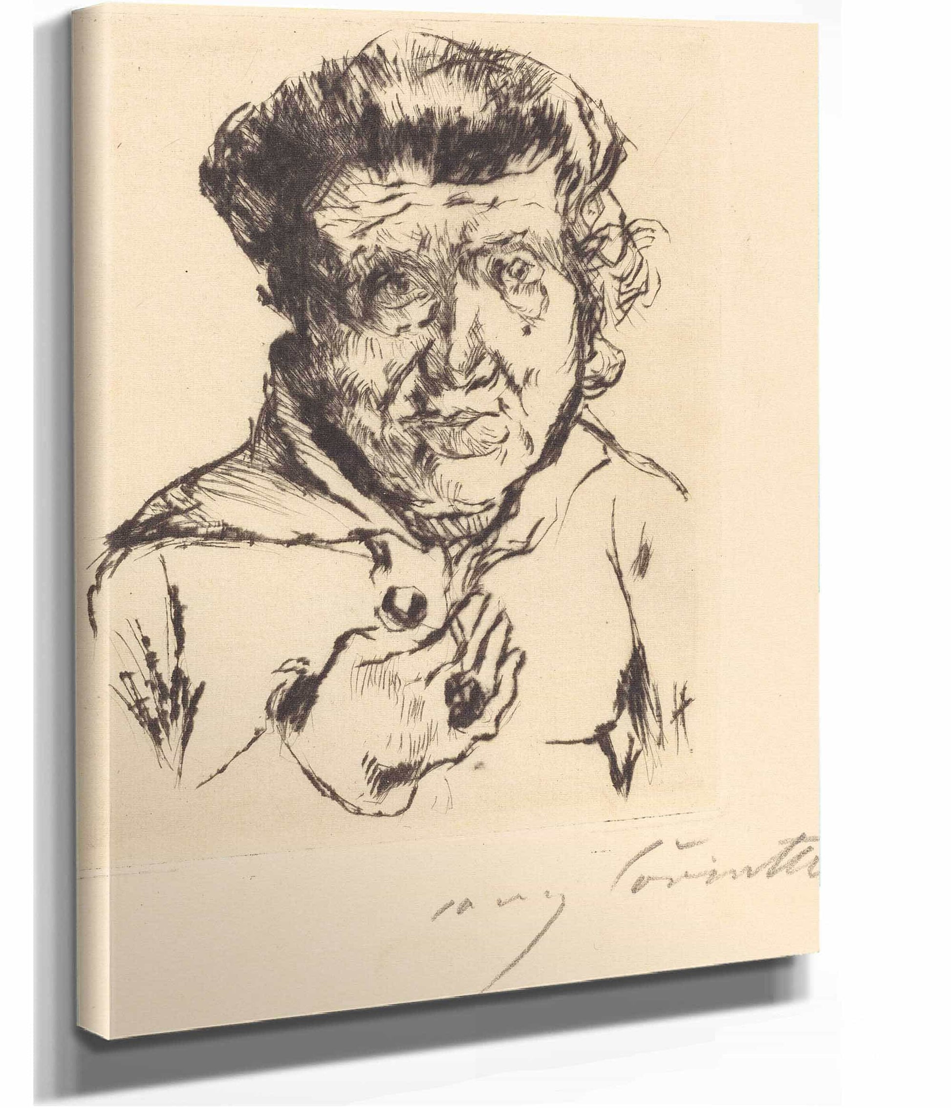 The Artists Mother In Law Des Kunstlers Schwiegermutter by Lovis Corinth