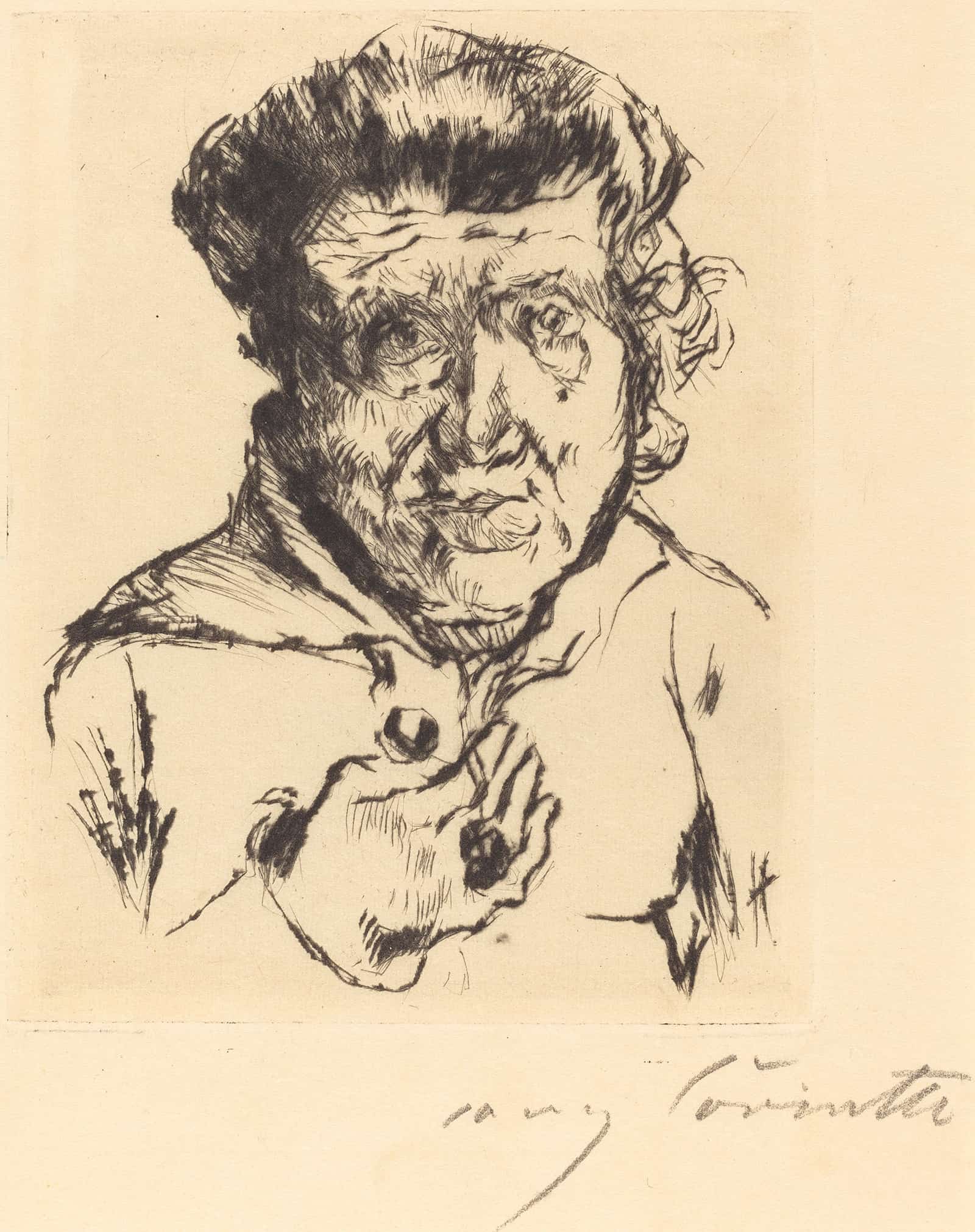 The Artists Mother In Law Des Kunstlers Schwiegermutter by Lovis Corinth