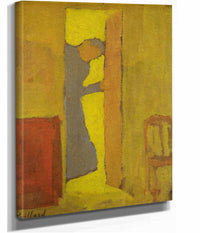 The Artists Mother Opening A Door by Edouard Vuillard