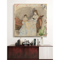 The Artists Sisteredma With Her Daughter Jeanne by Berthe Morisot