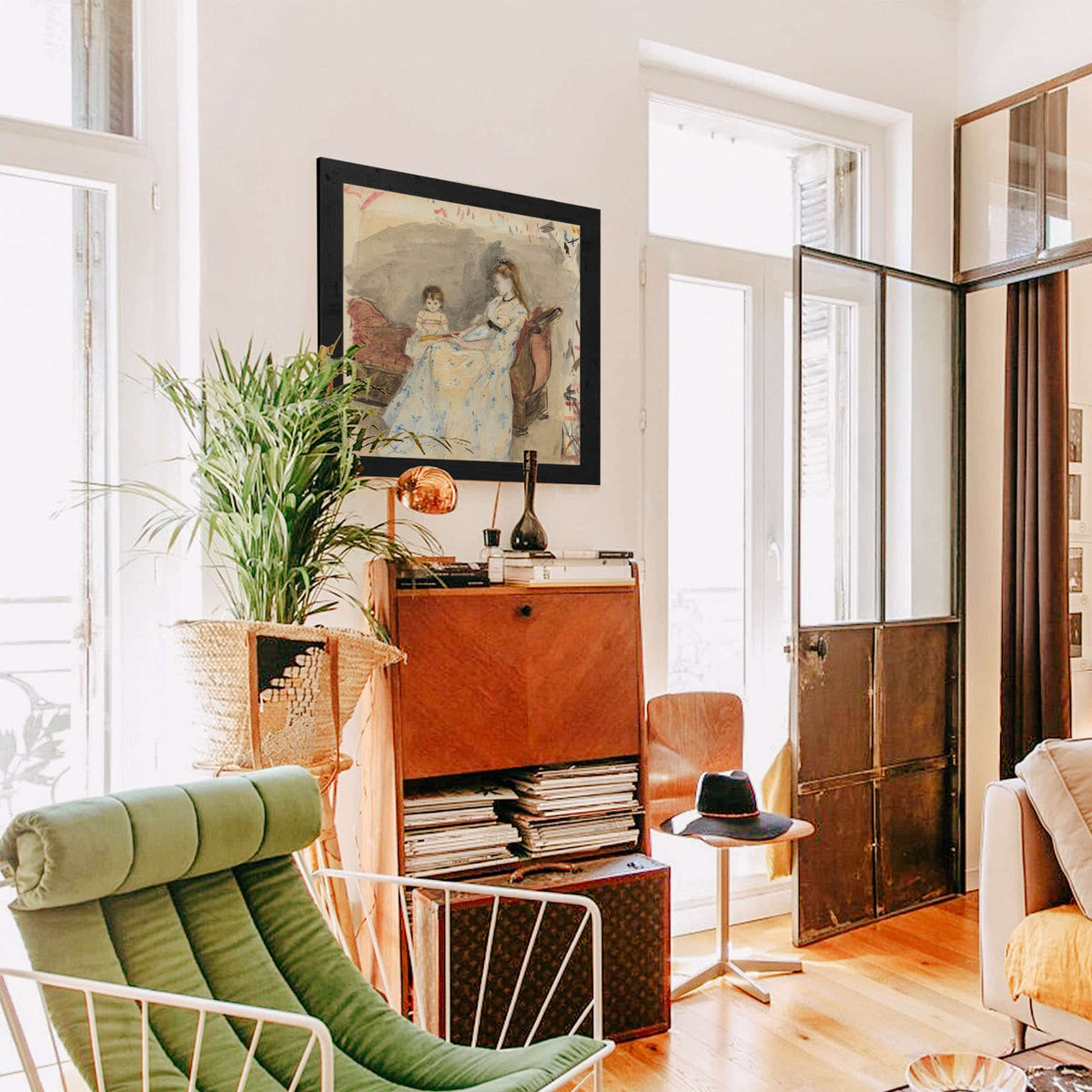 The Artists Sisteredma With Her Daughter Jeanne by Berthe Morisot