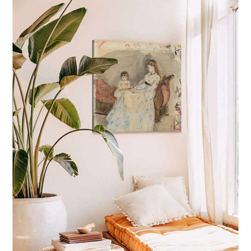 The Artists Sisteredma With Her Daughter Jeanne by Berthe Morisot