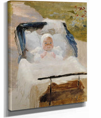 The Artists Son Erik In A Pram by Albert Edelfelt
