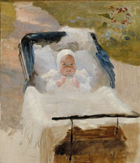 The Artists Son Erik In A Pram by Albert Edelfelt