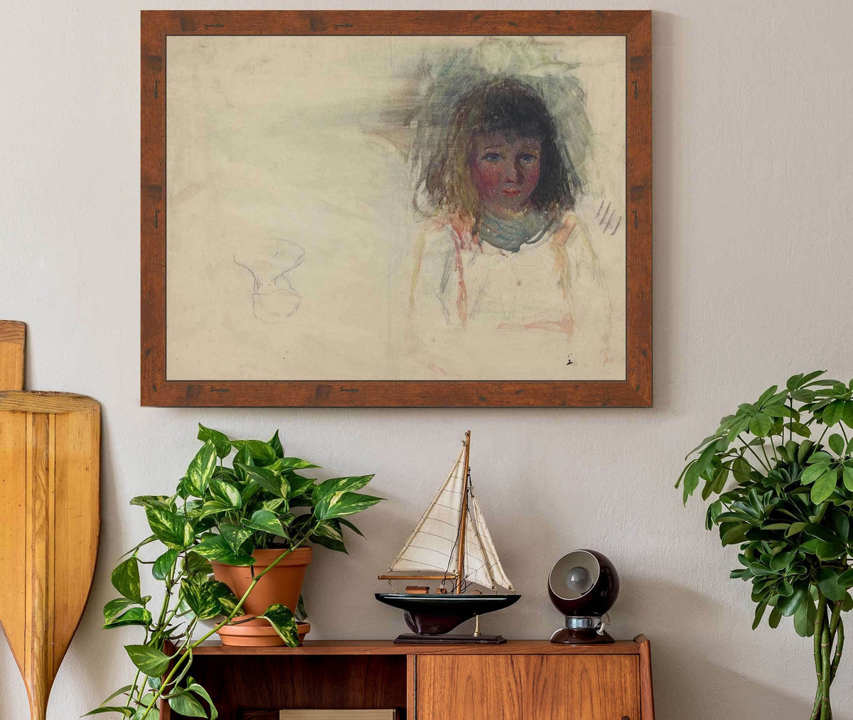 The Artists Son Georges Verso by Camille Pissarro