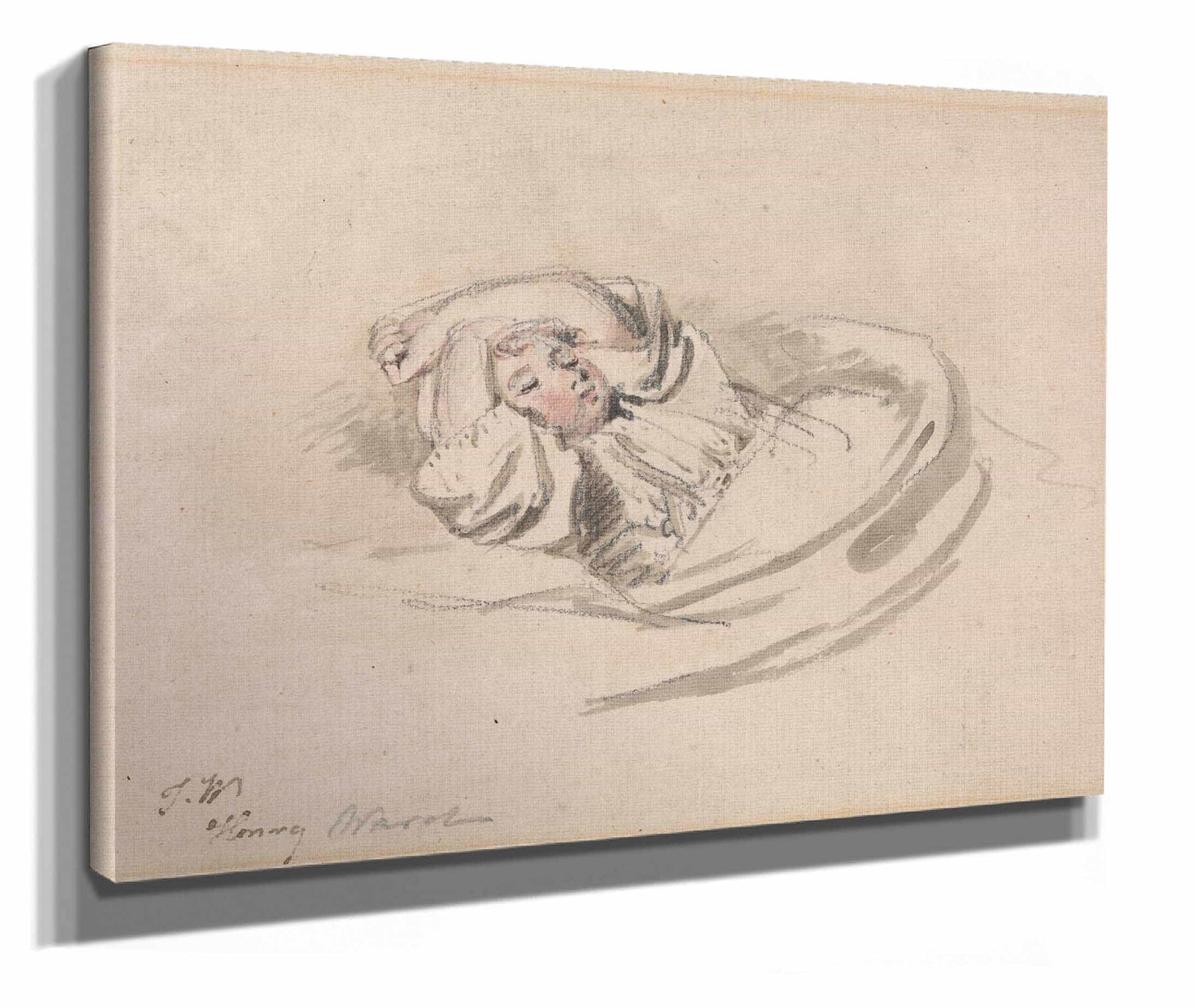 The Artists Son Henry Asleep by James Ward