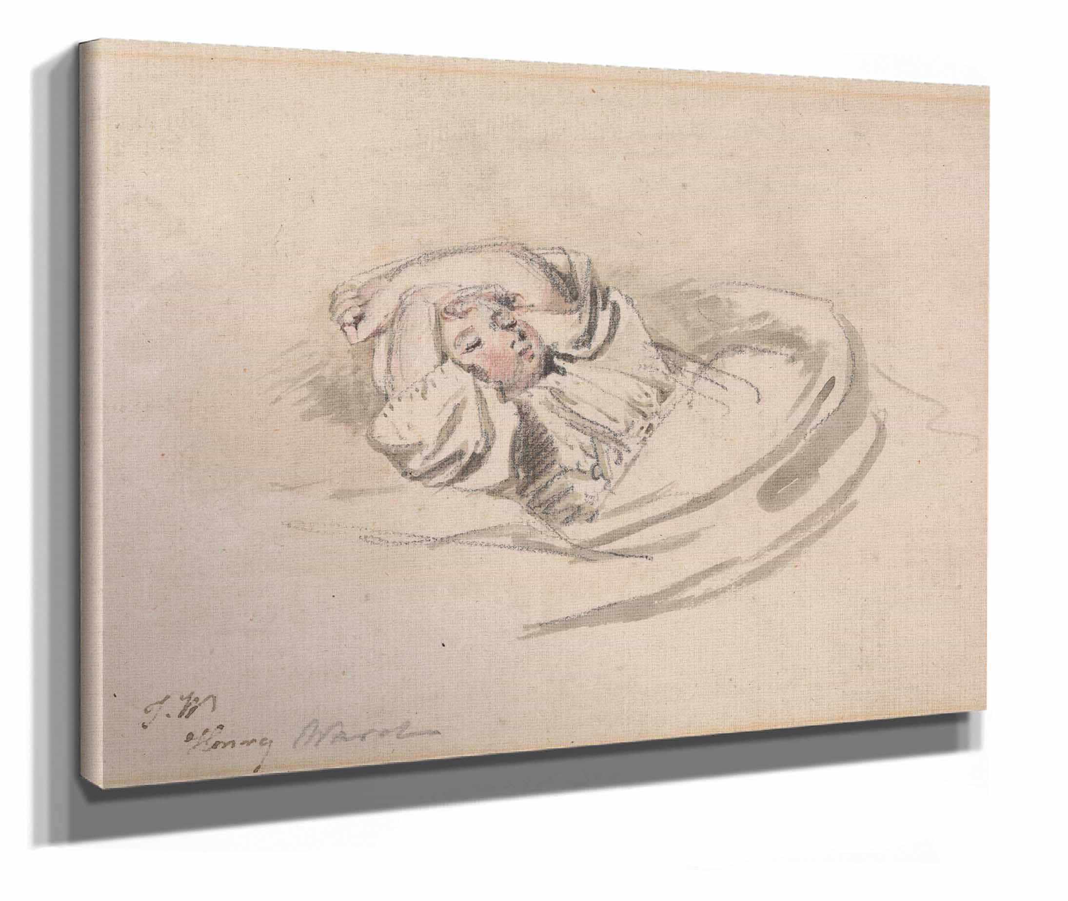 The Artists Son Henry Asleep by James Ward