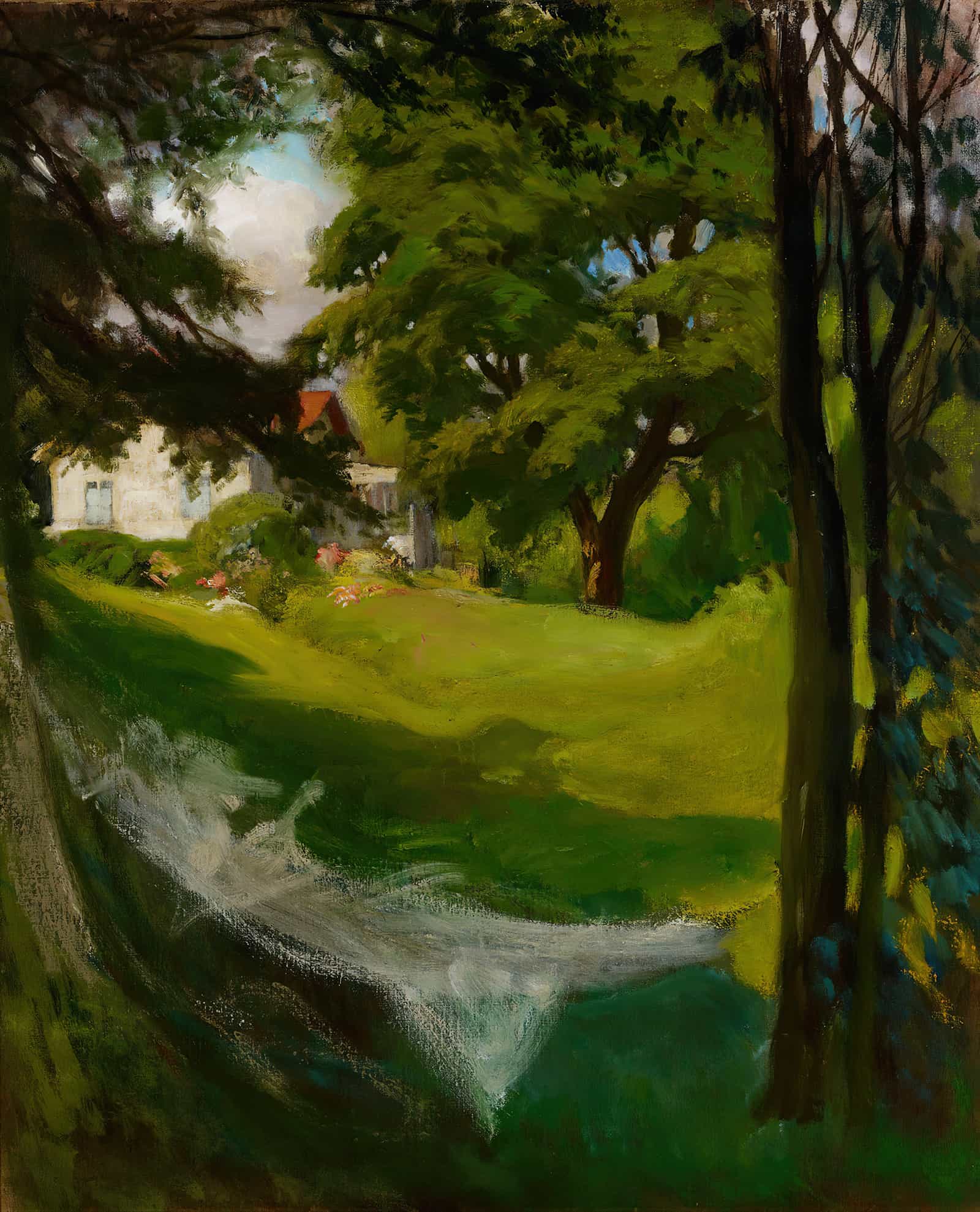 The Artists Summer Villa In Haikko From The Sea by Albert Edelfelt