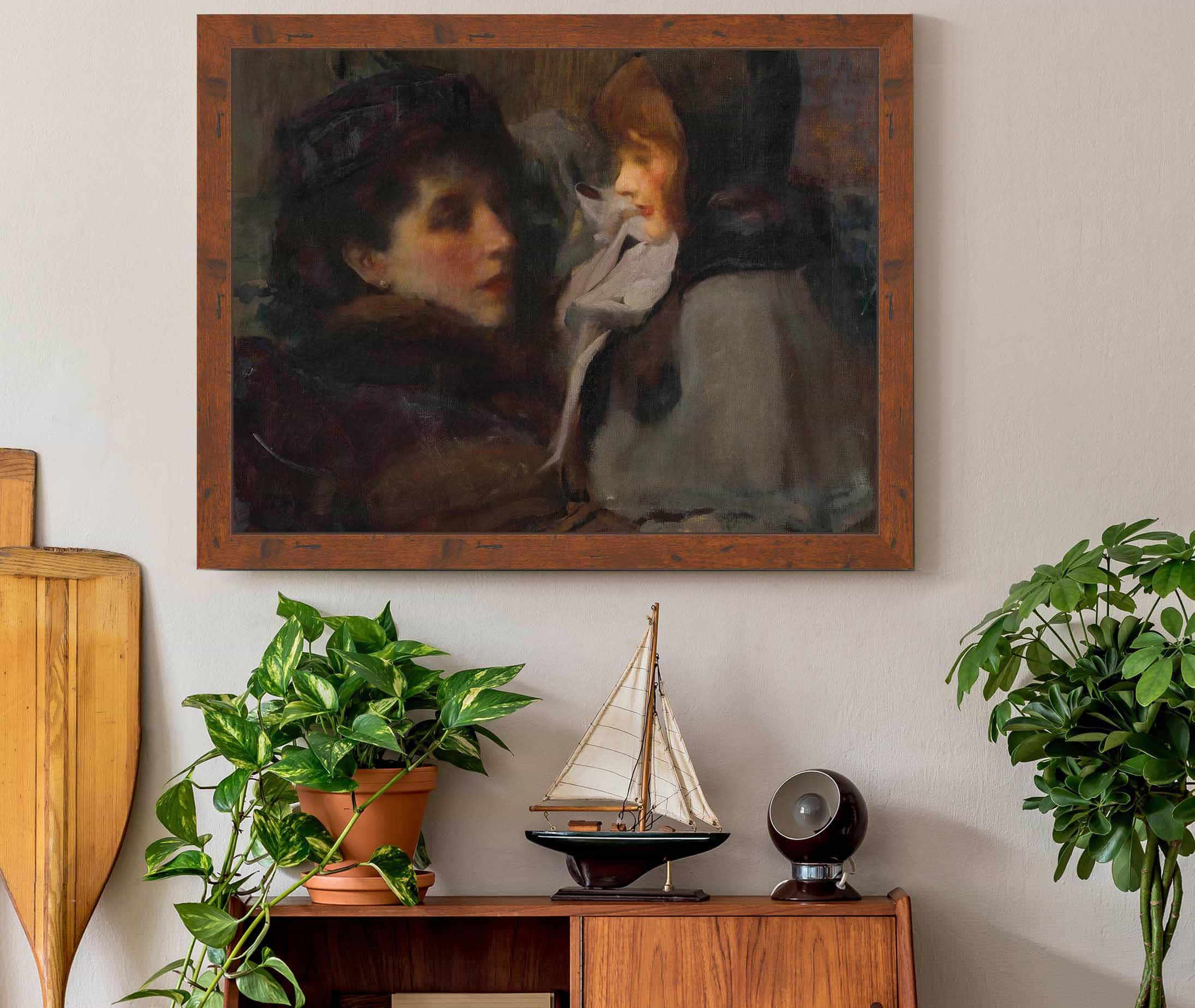 The Artists Wife And Daughter by James Jebusa Shannon