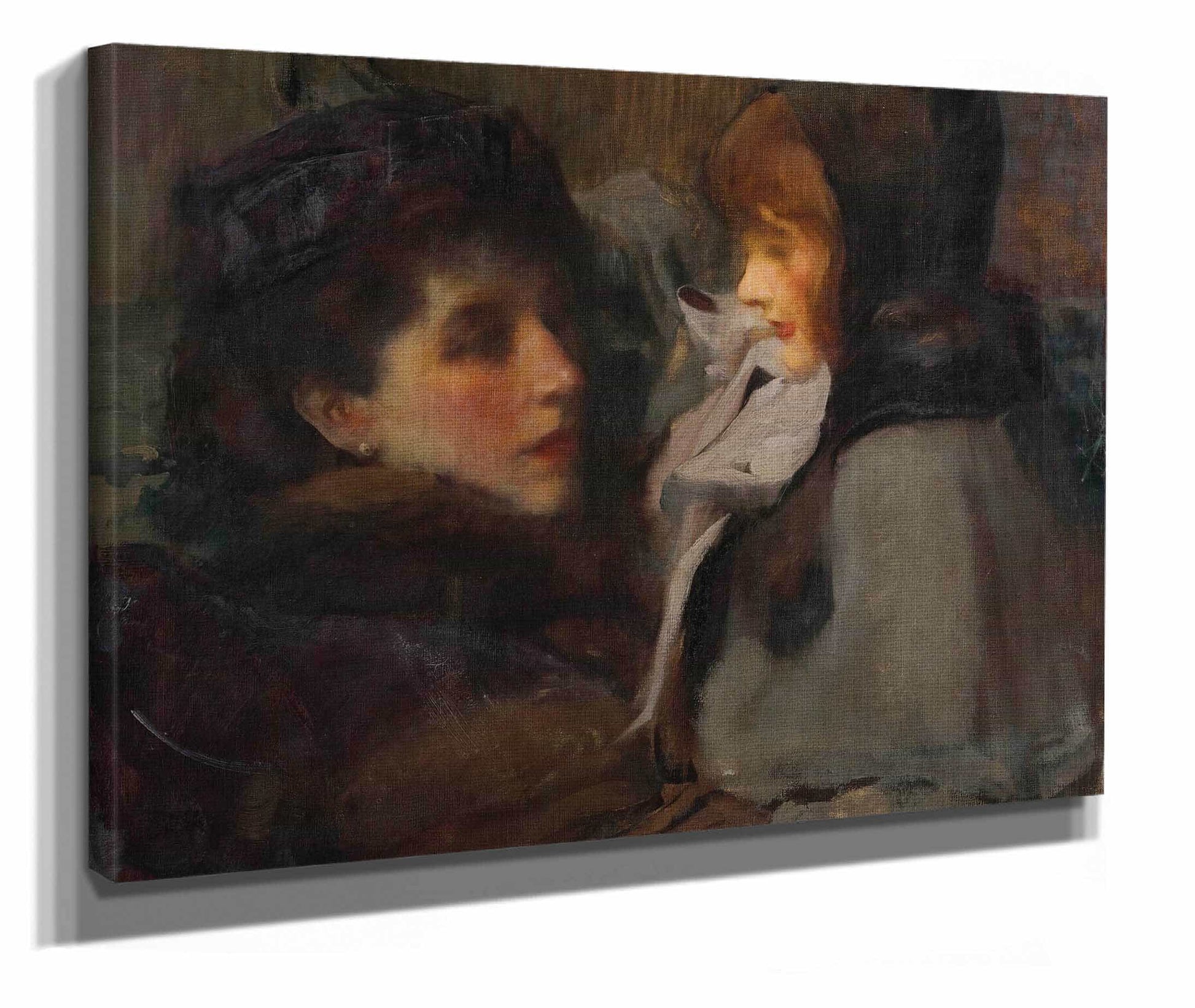 The Artists Wife And Daughter by James Jebusa Shannon