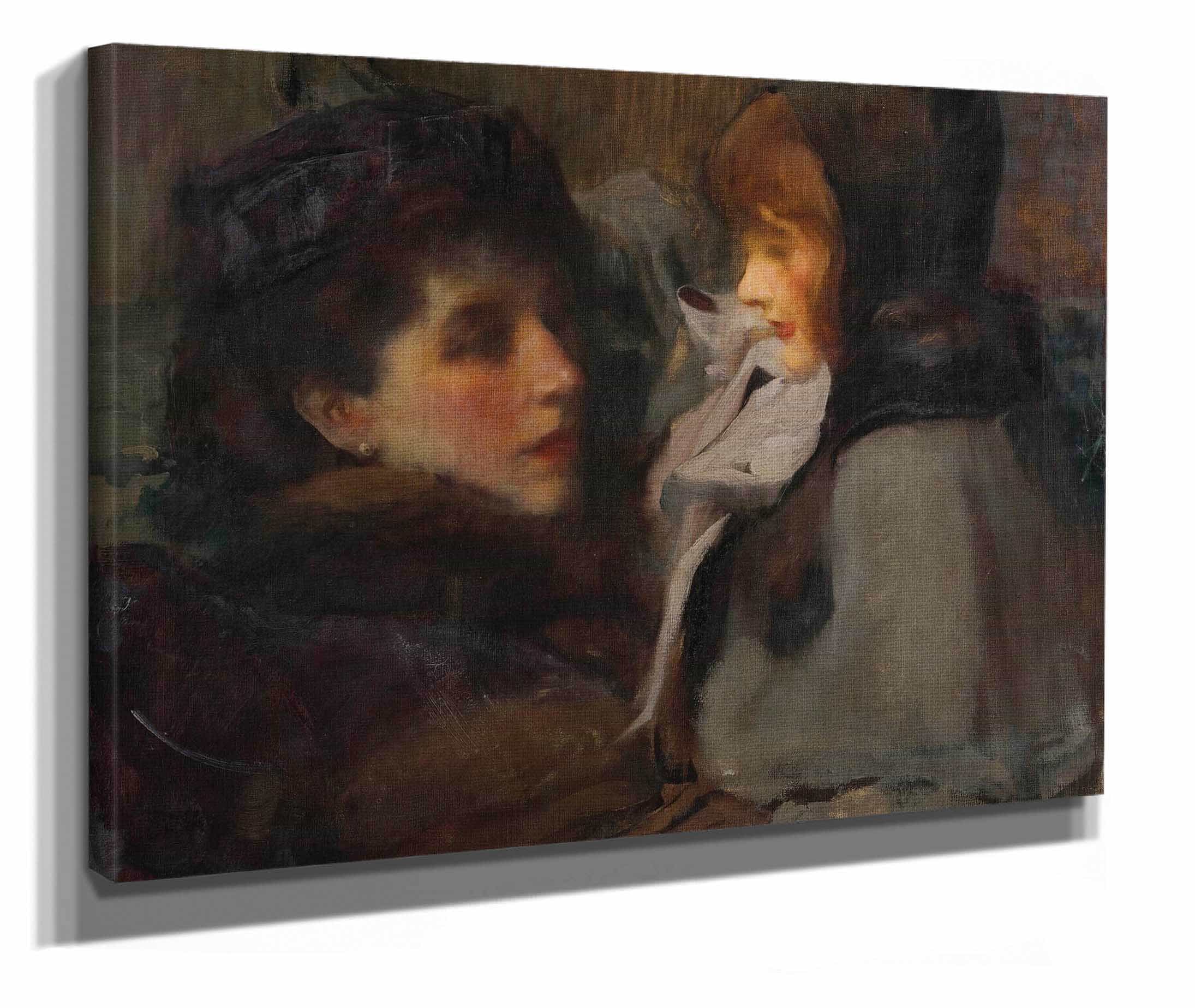 The Artists Wife And Daughter by James Jebusa Shannon