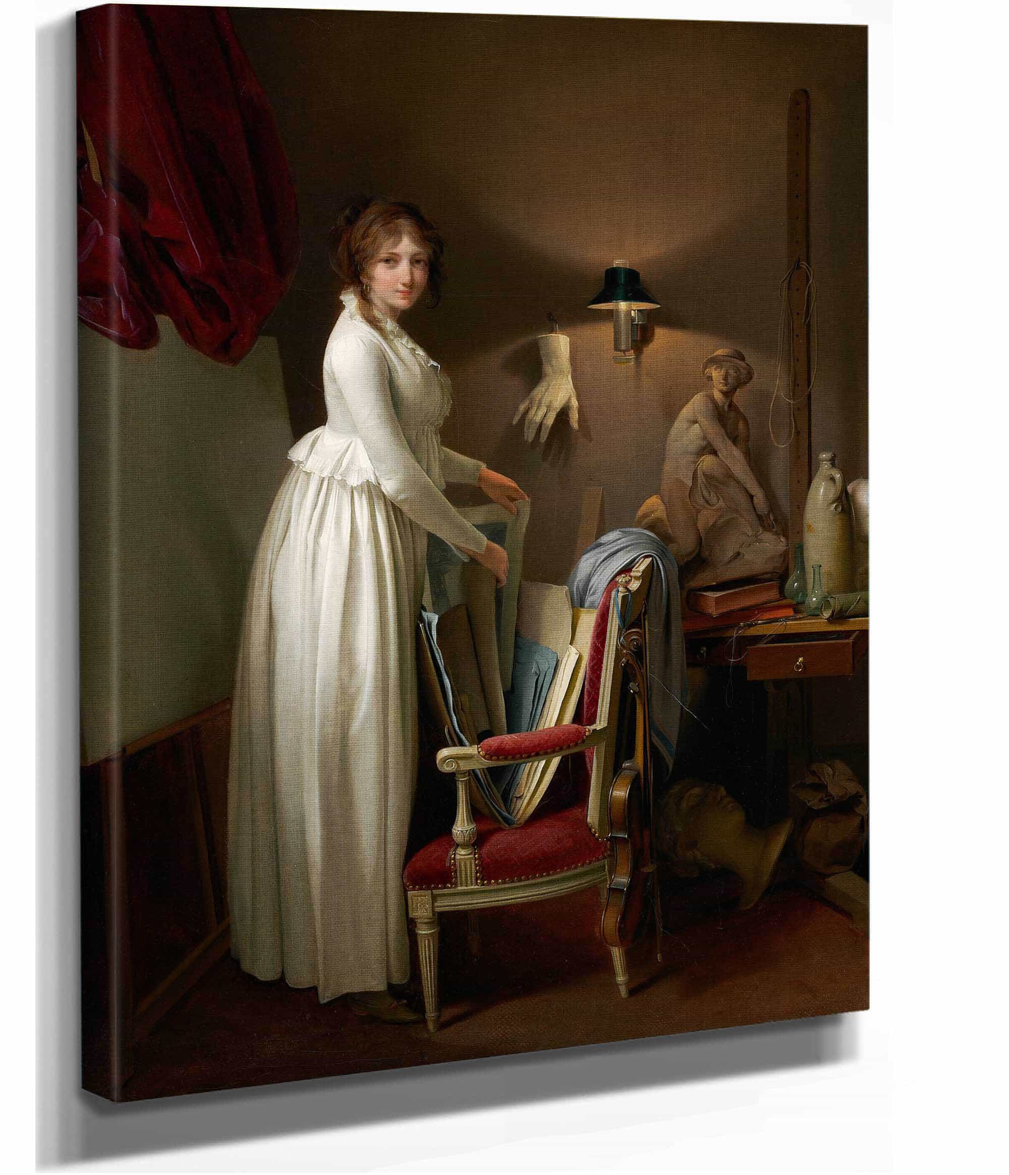The Artists Wife In His Studio   by Louis Leopold Boilly