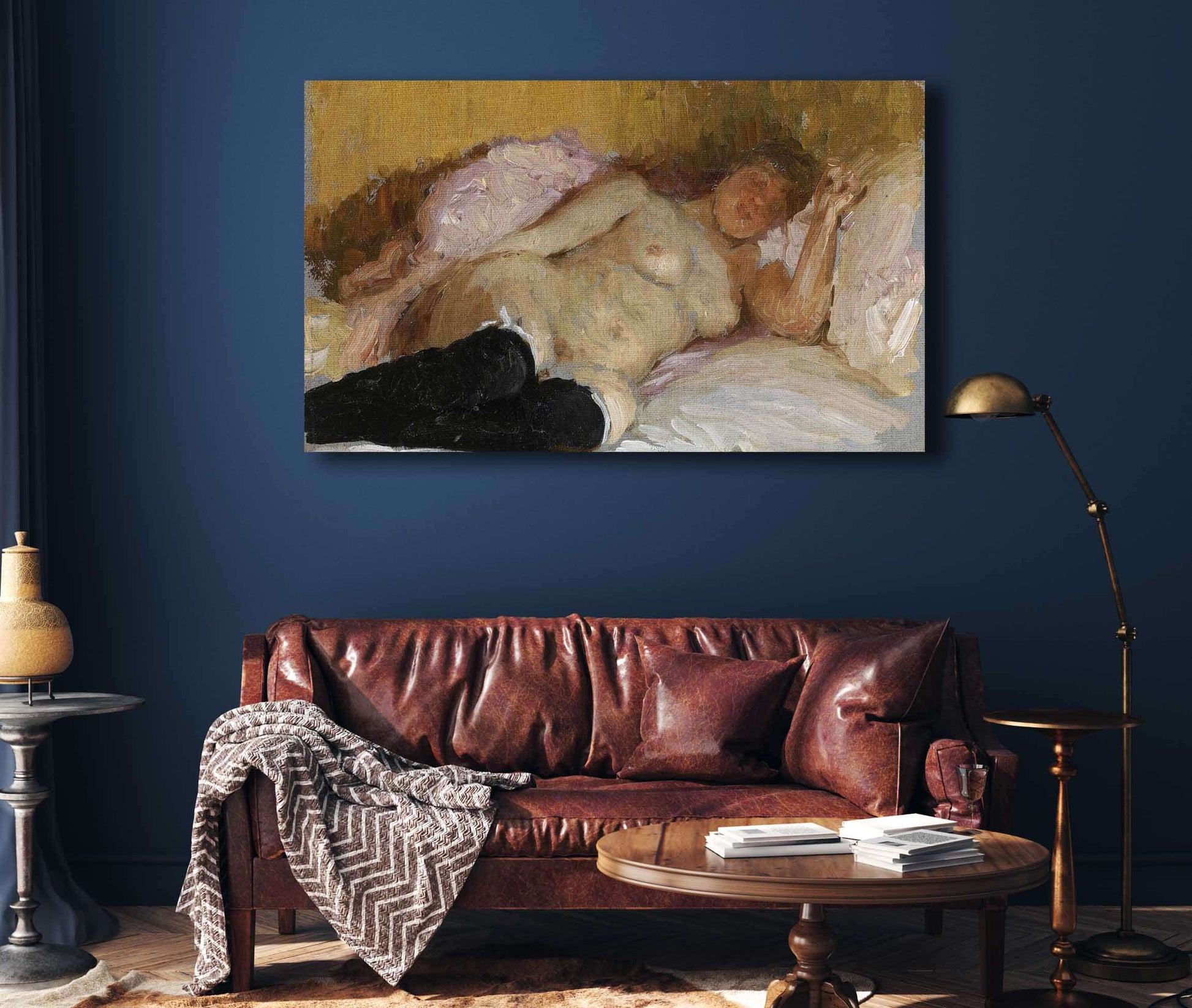 The Artists Wife Natalia Nordman Sleeping by Ilya Efimovich Repin