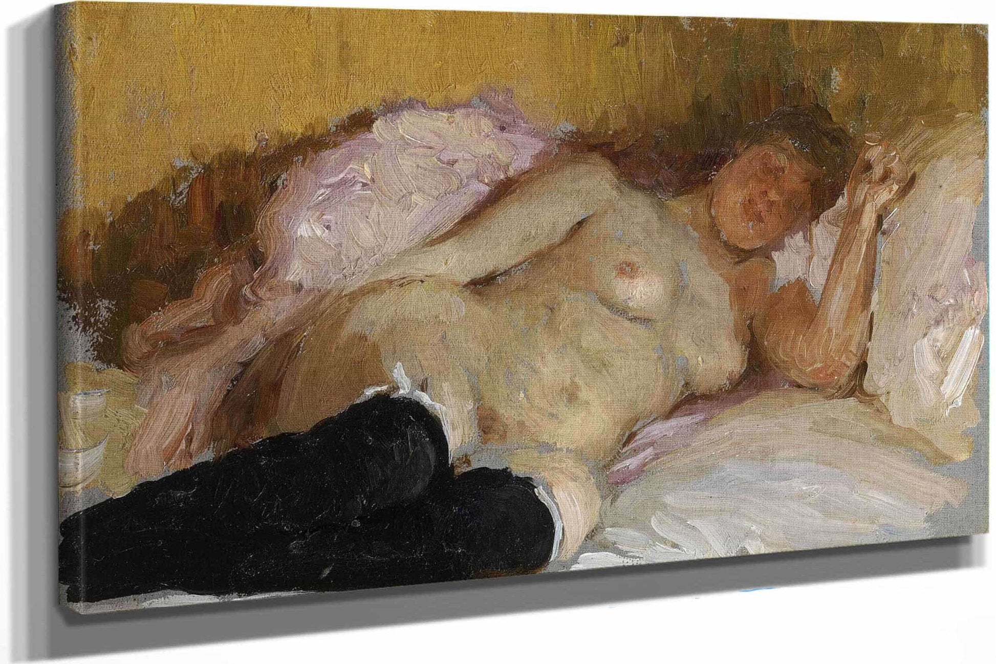 The Artists Wife Natalia Nordman Sleeping by Ilya Efimovich Repin