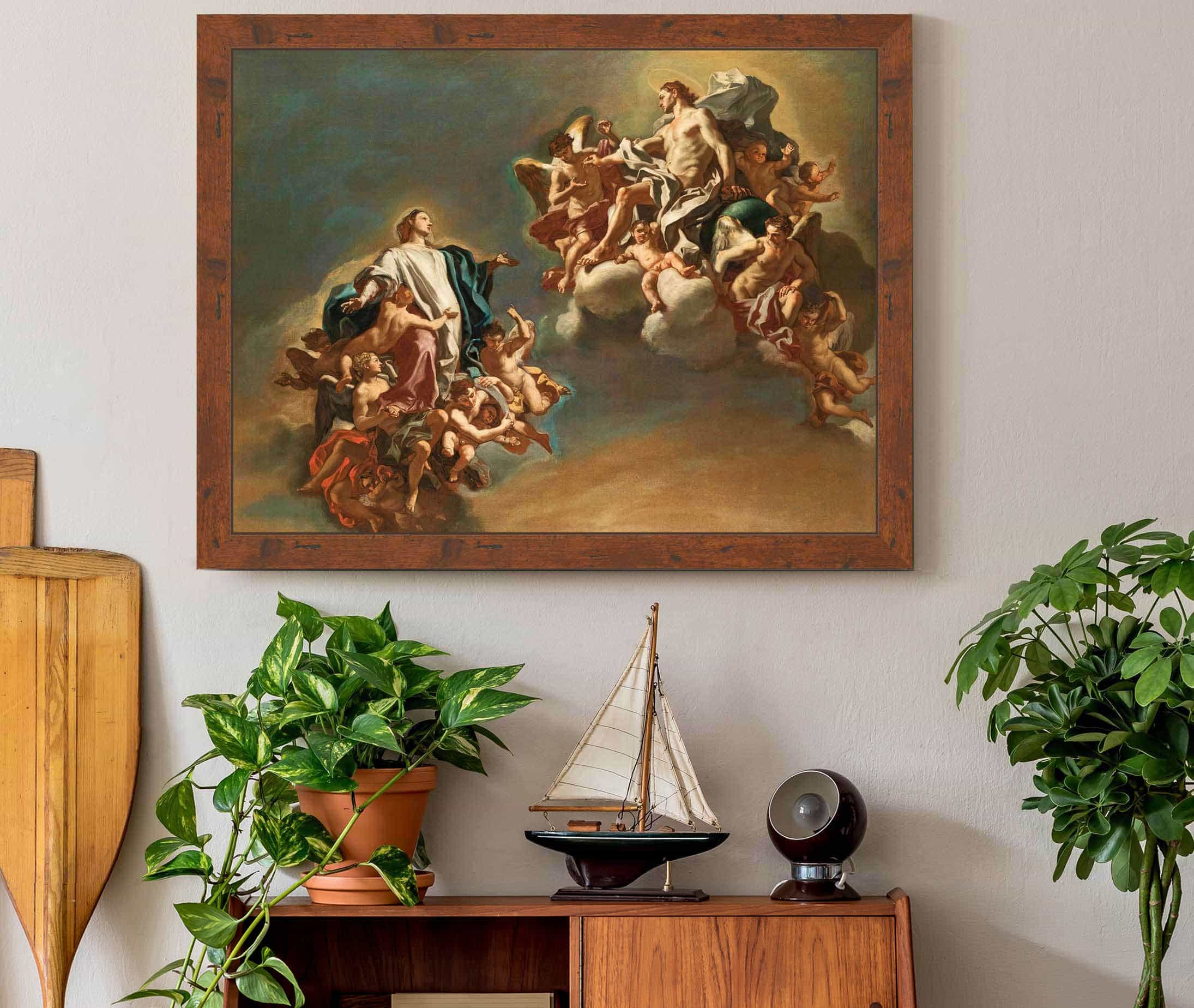 The Assumption Of The Virgin by Francesco Solimena