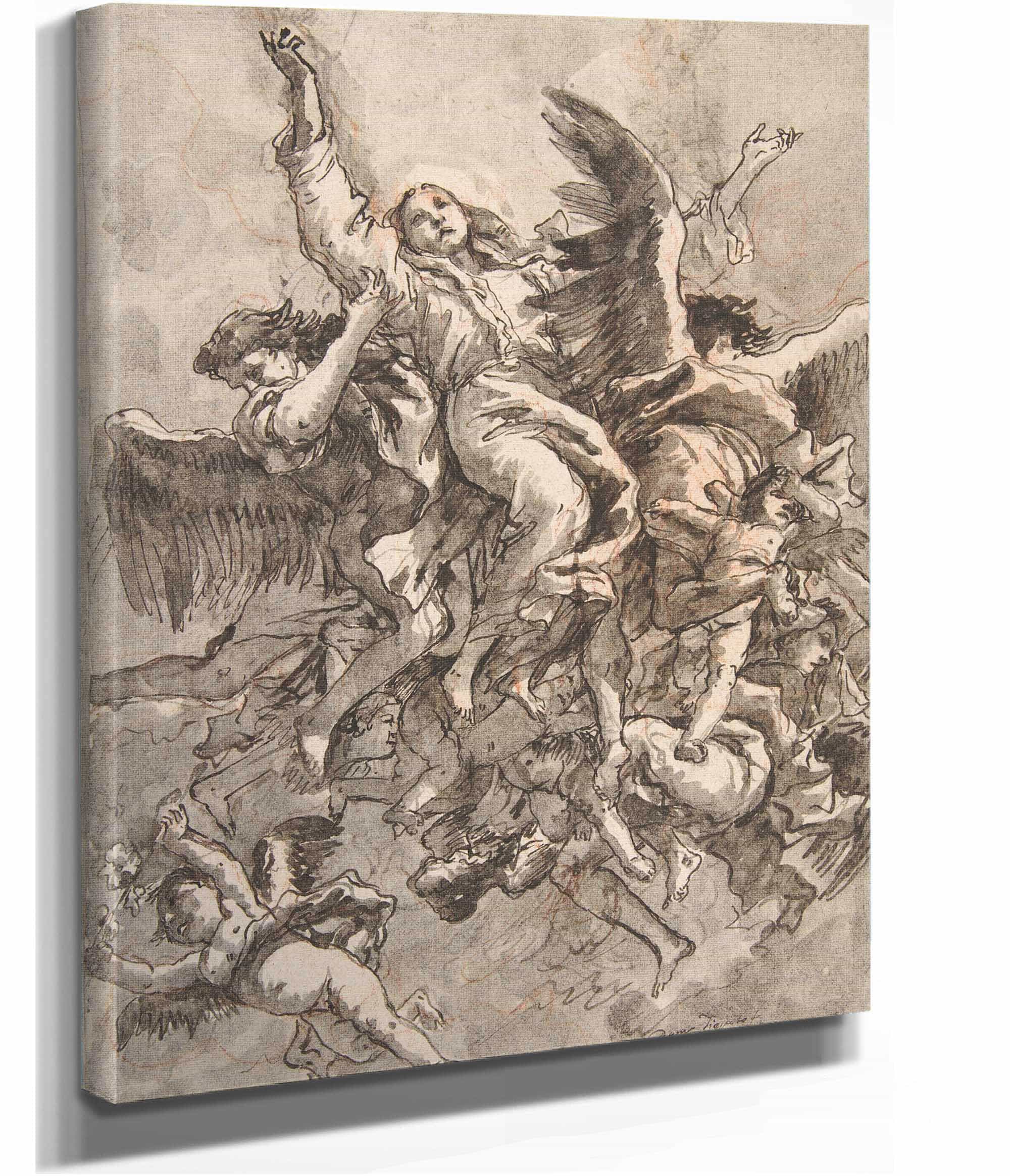 The Assumption Of The Virgin   by Giovanni Domenico Tiepolo