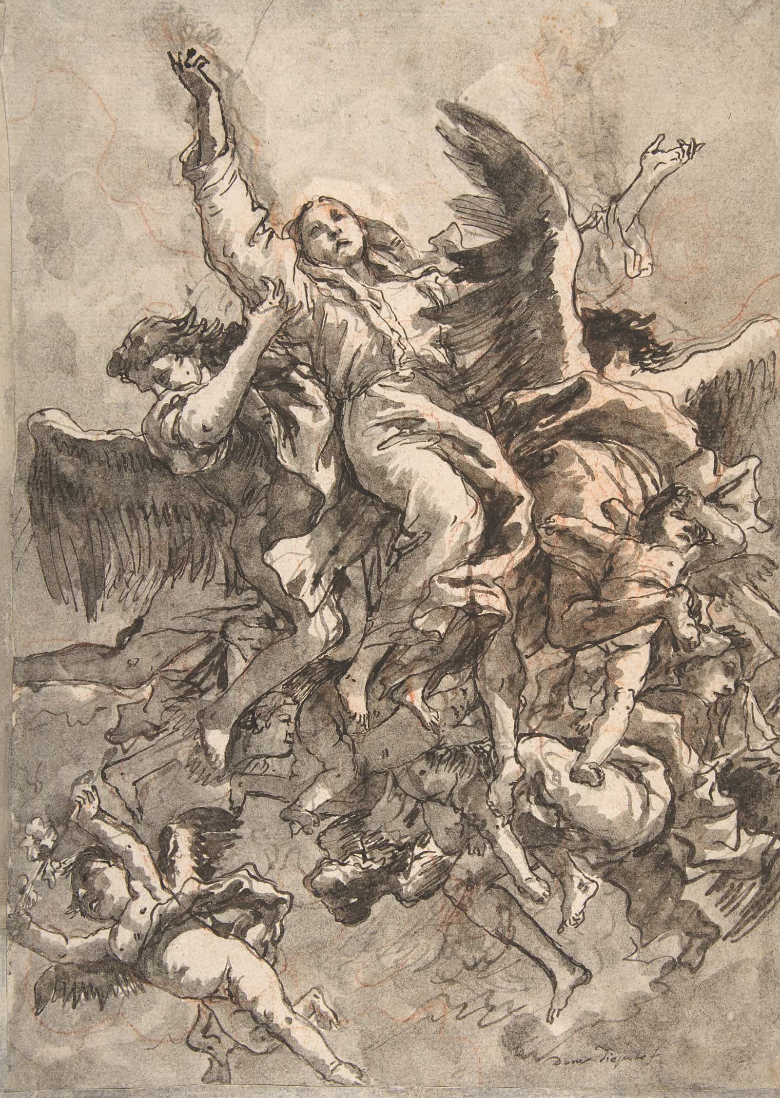 The Assumption Of The Virgin   by Giovanni Domenico Tiepolo