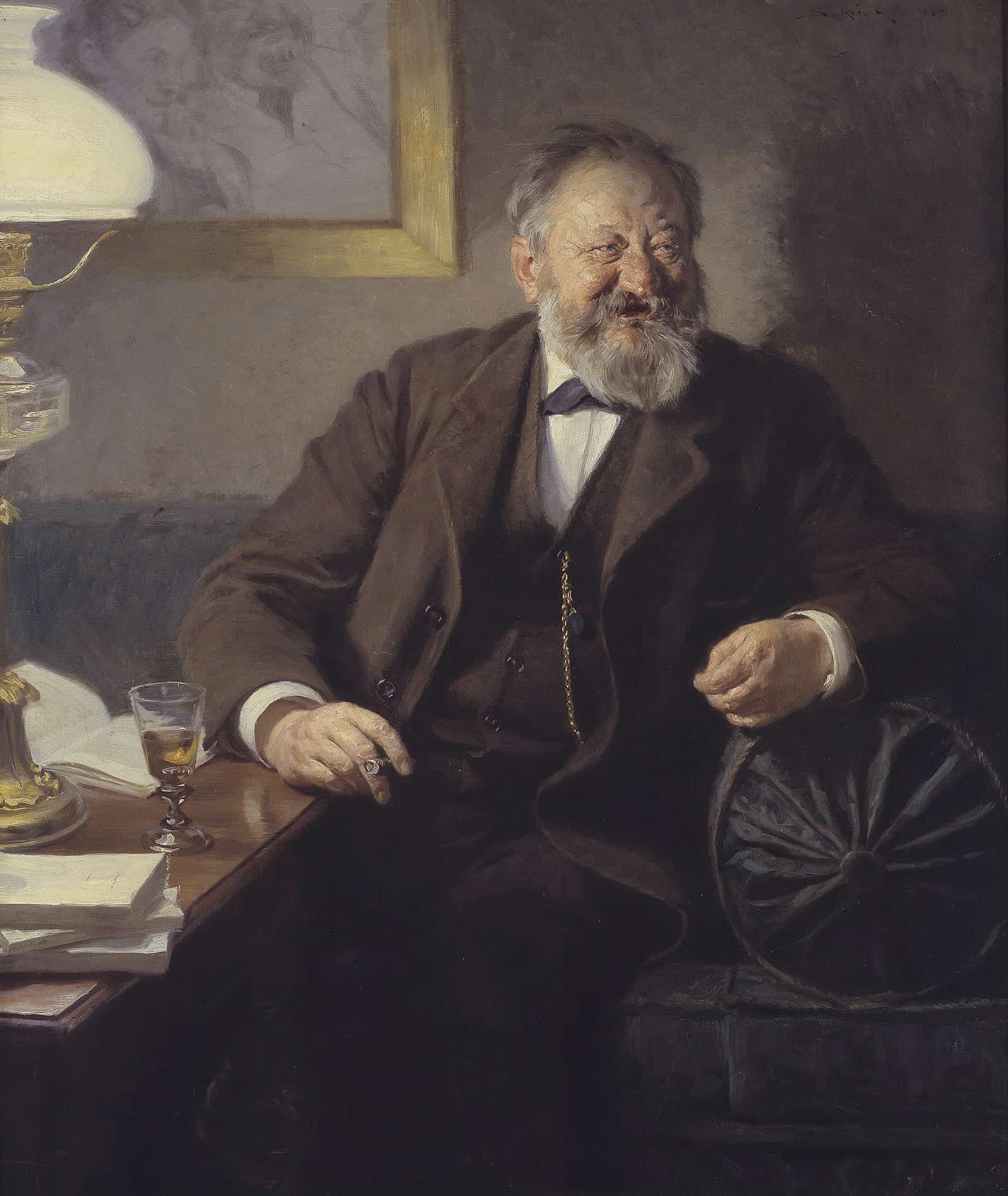 The Author Sophus Schandorph by Peder Severin Kroyer