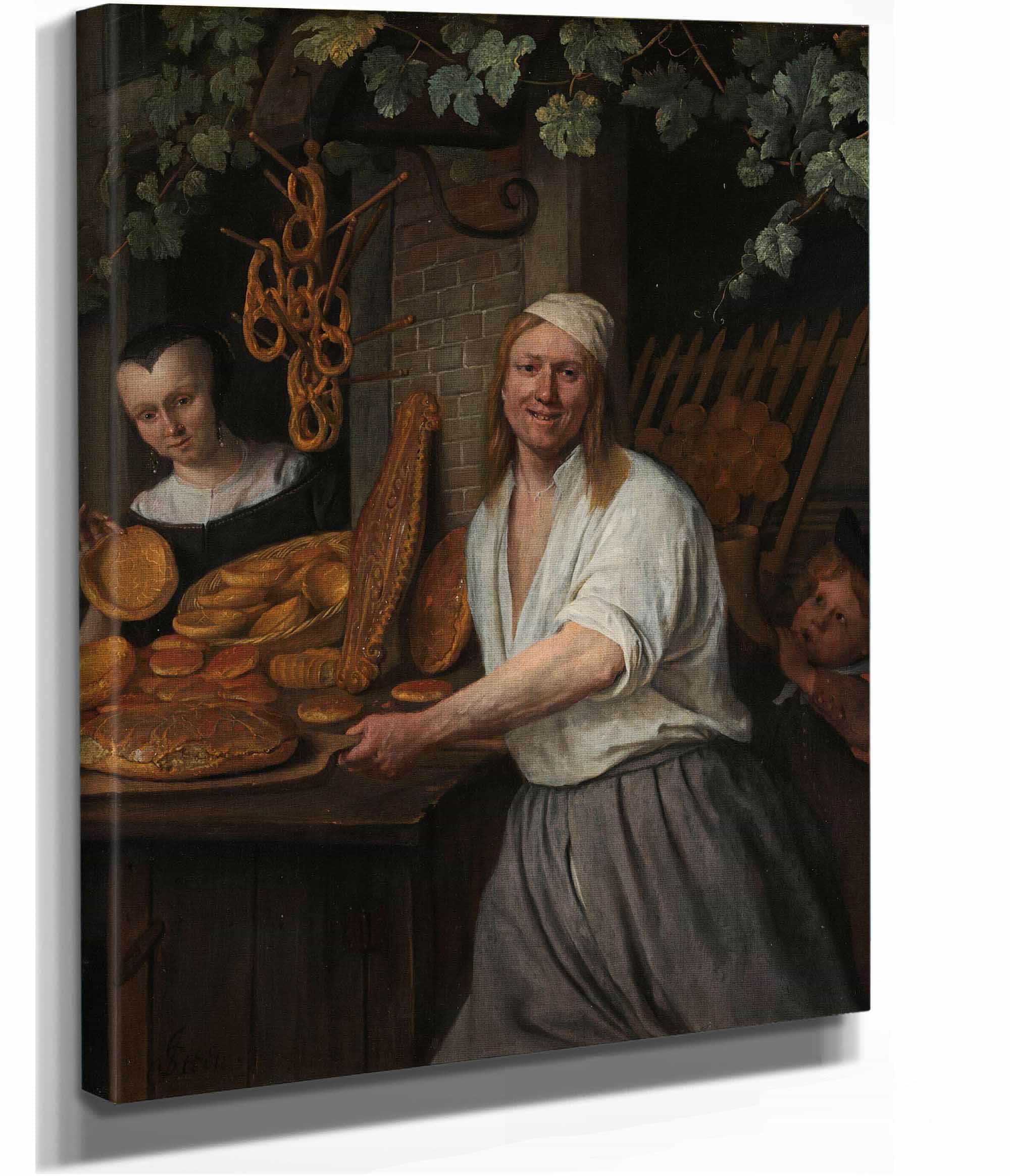 The Baker Arent Oostwaard And His Wife Catharina Keizerswaard by Jan Steen