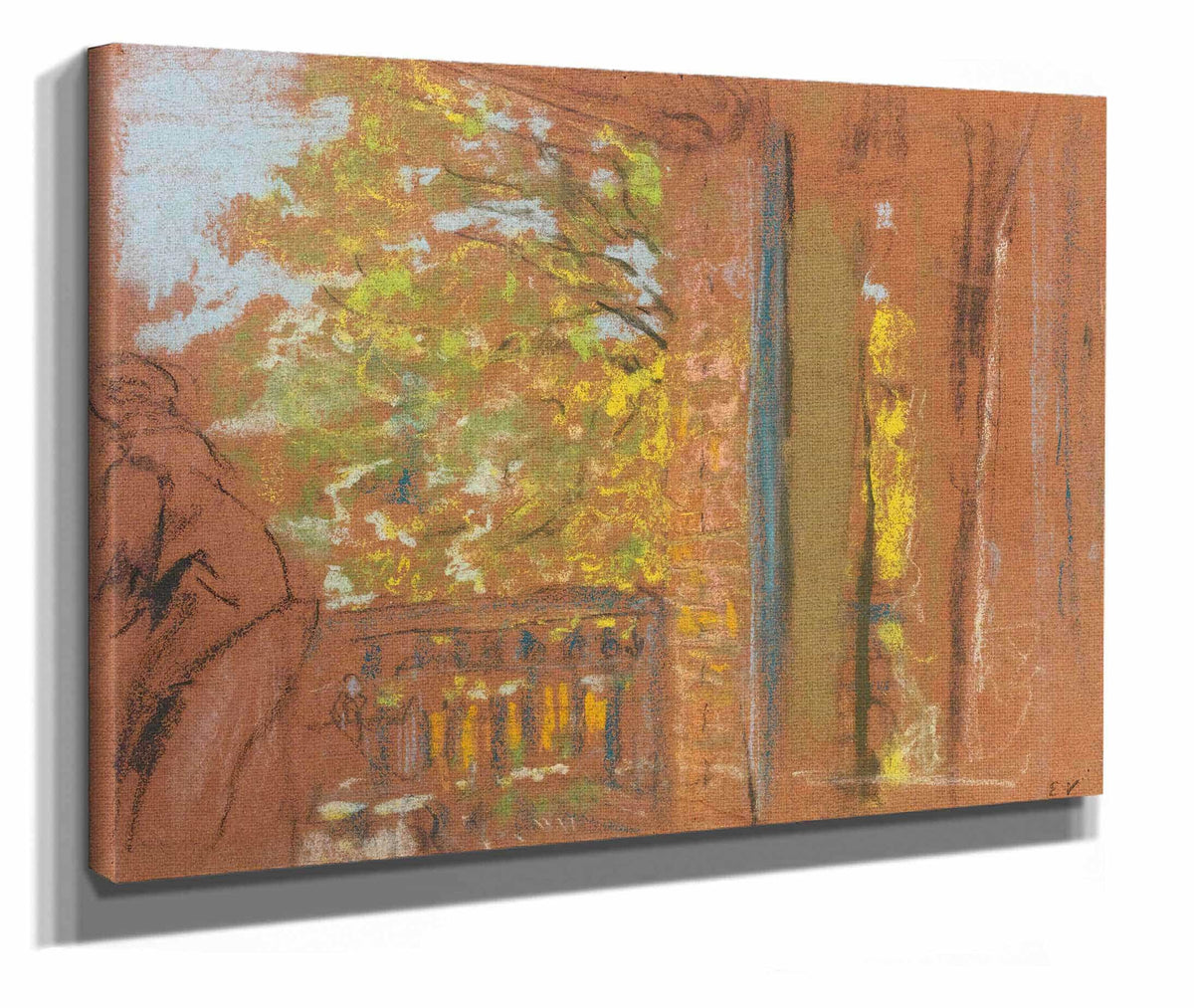 The Balcony At The Closerie Des Genets Vaucresson by Edouard Vuillard