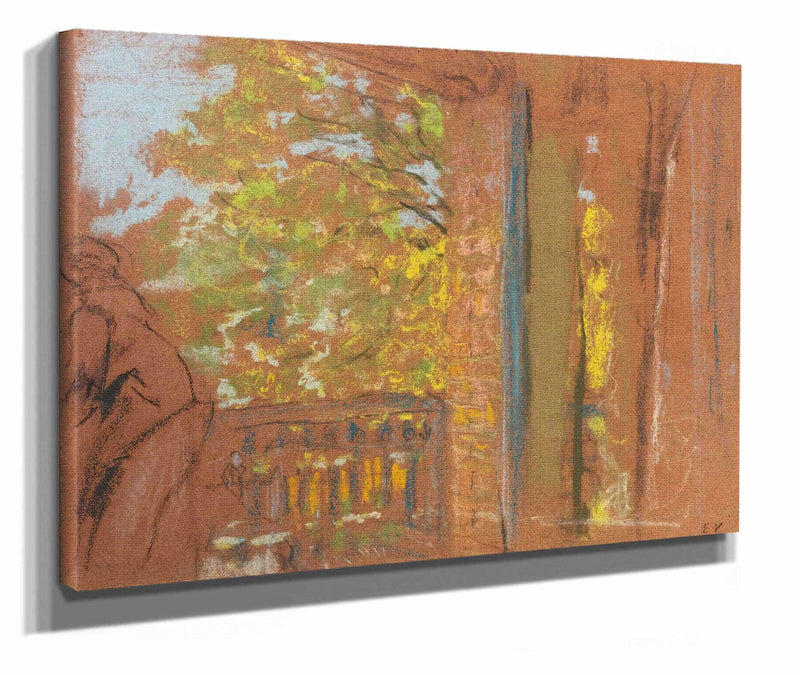 The Balcony At The Closerie Des Genets Vaucresson by Edouard Vuillard