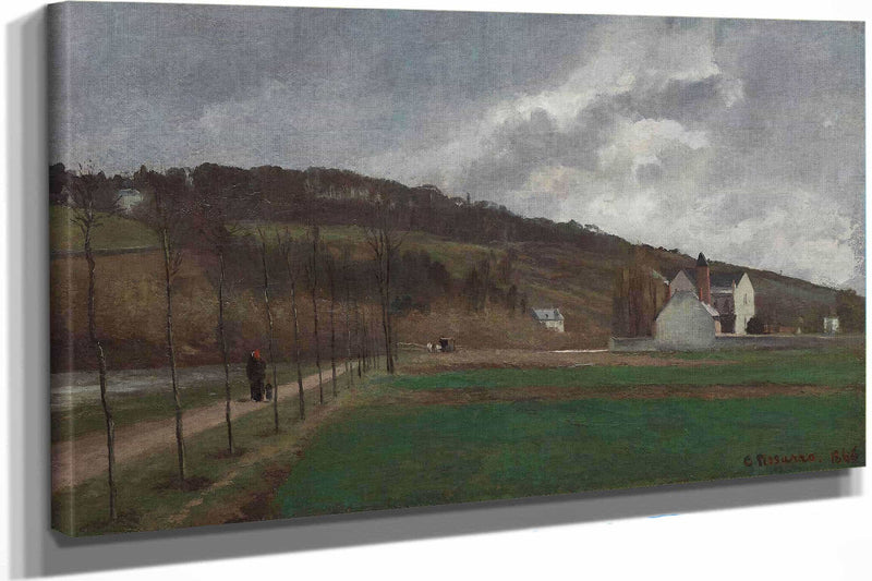 The Banks Of The Marne In Winter by Camille Pissarro